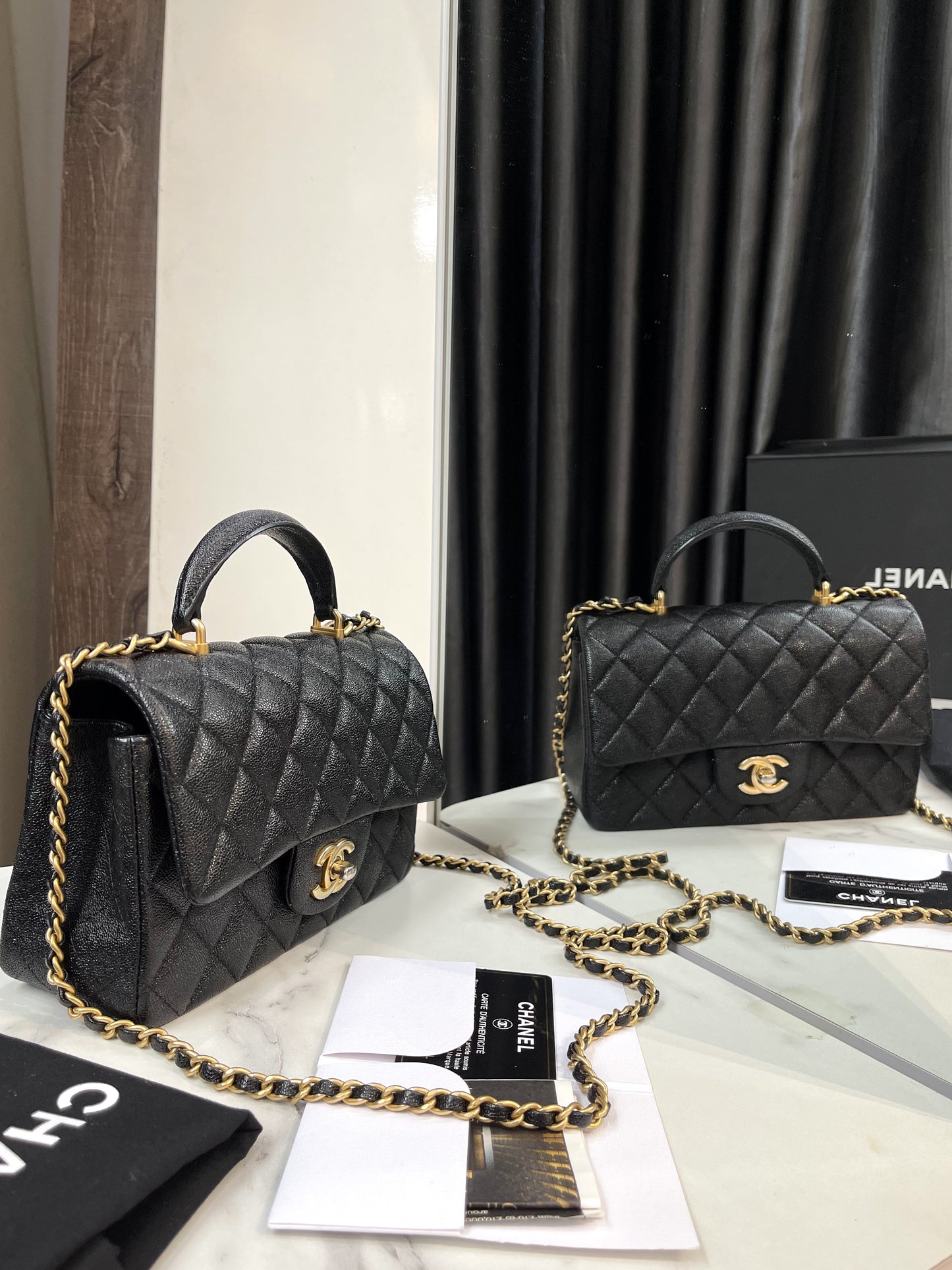 Chanel Handle Caviar Ánh Nước