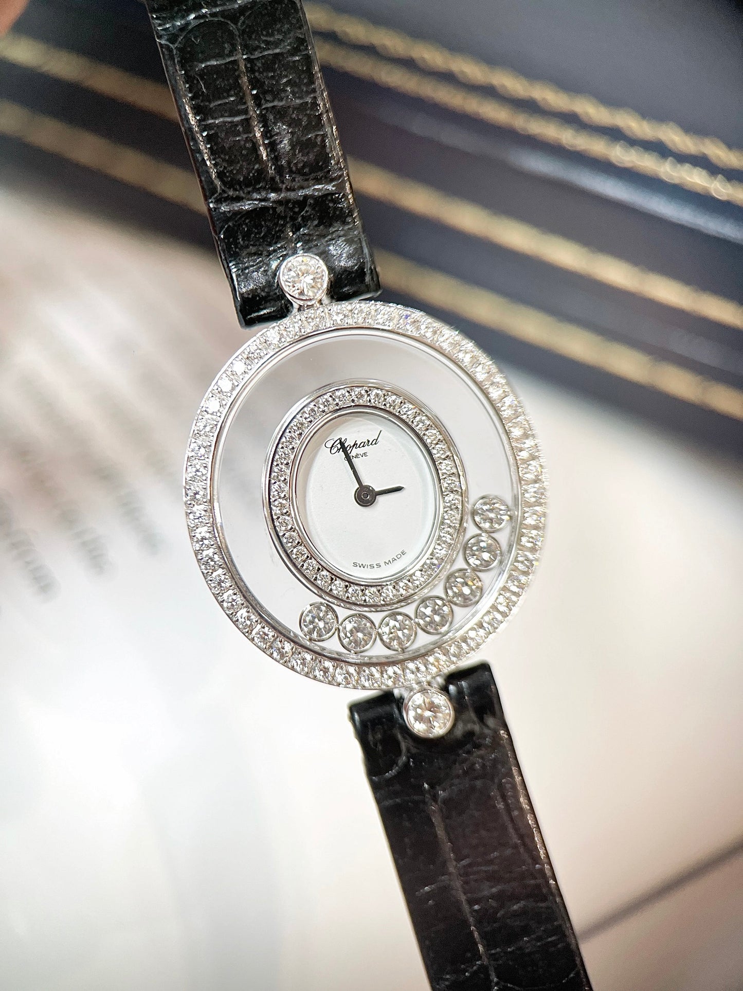 Đồng Hồ Chopard Happy Diamond White Gold Diamond