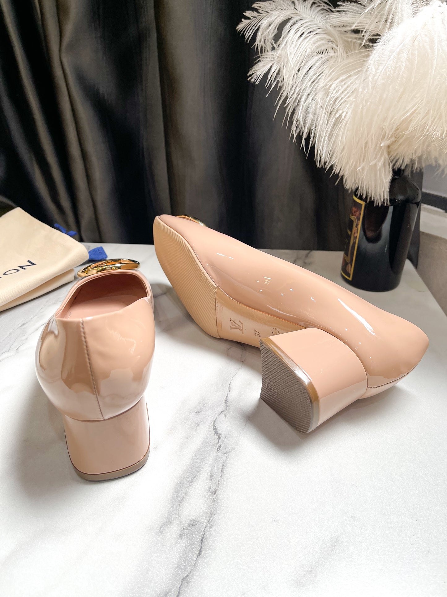 LV Pump Màu Nude