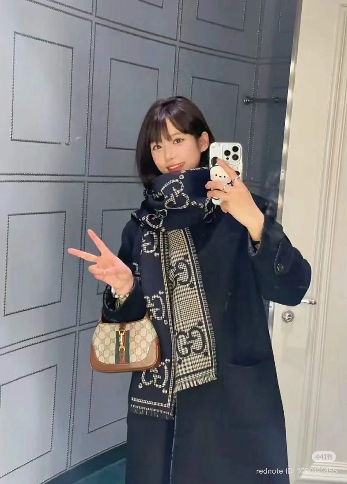 Khăn Gucci 2 Mặt KH118