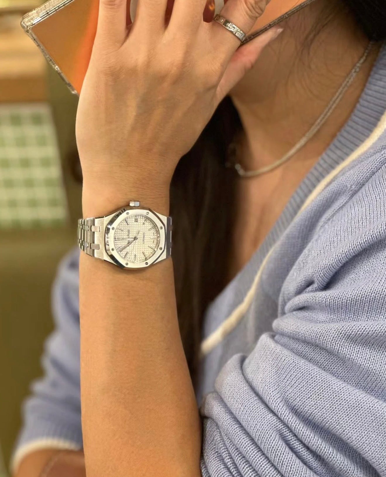 Đồng Hồ Audemars Piguet Royal Oak 15450ST White Dial 37mm