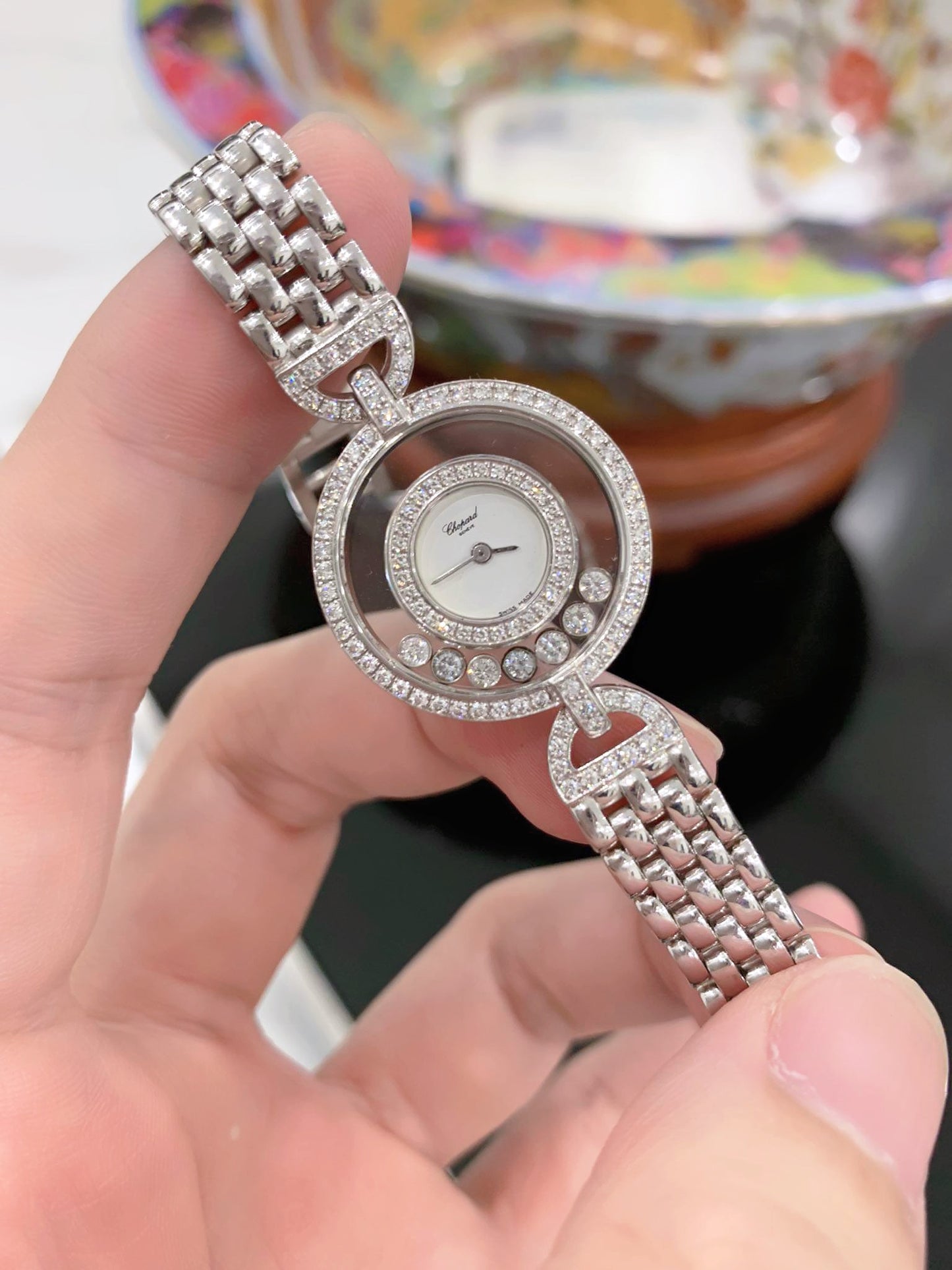 Đồng Hồ Chopard Happy Diamond White Gold Diamond