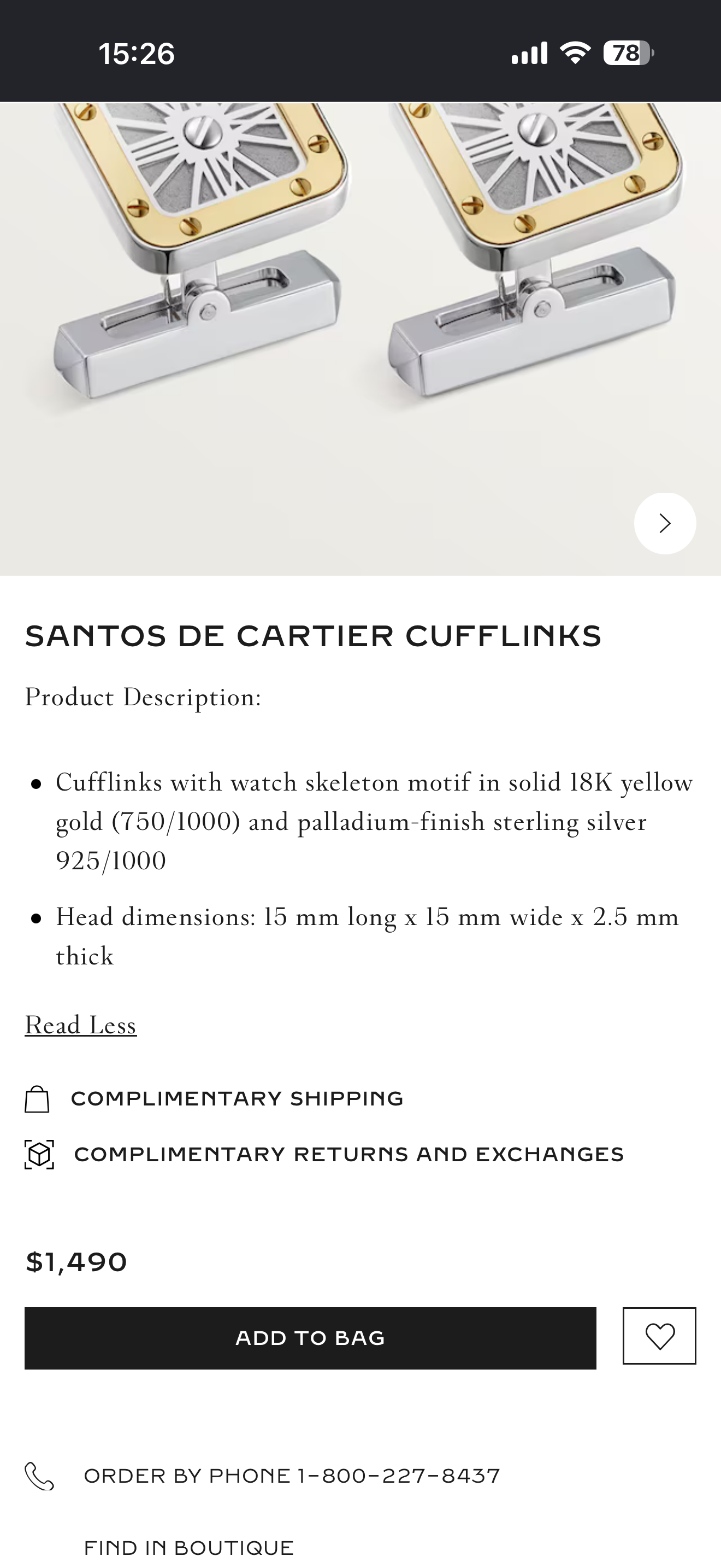 A A Khuy Măng Set Cartier New