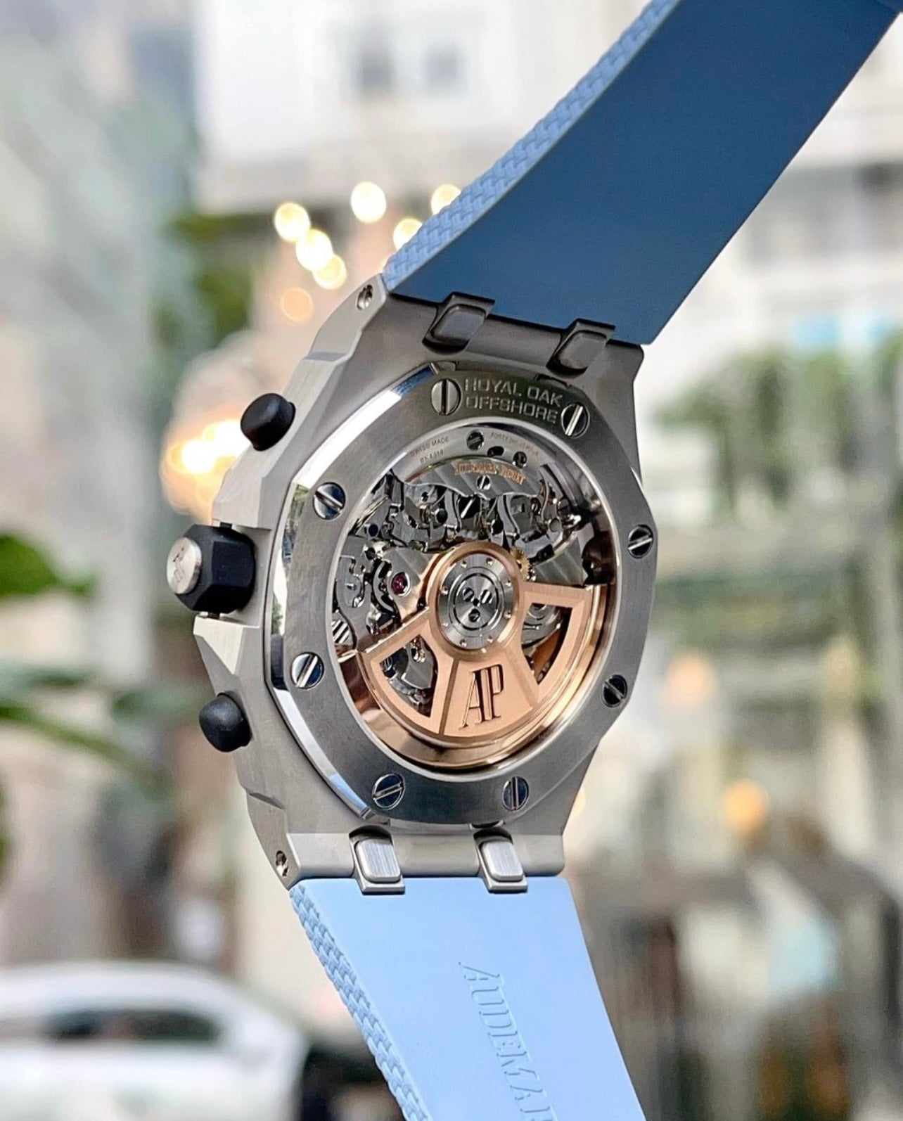 Đồng Hồ Audemars Piguet Offshore 42mm Blue Tiffany 26238ST