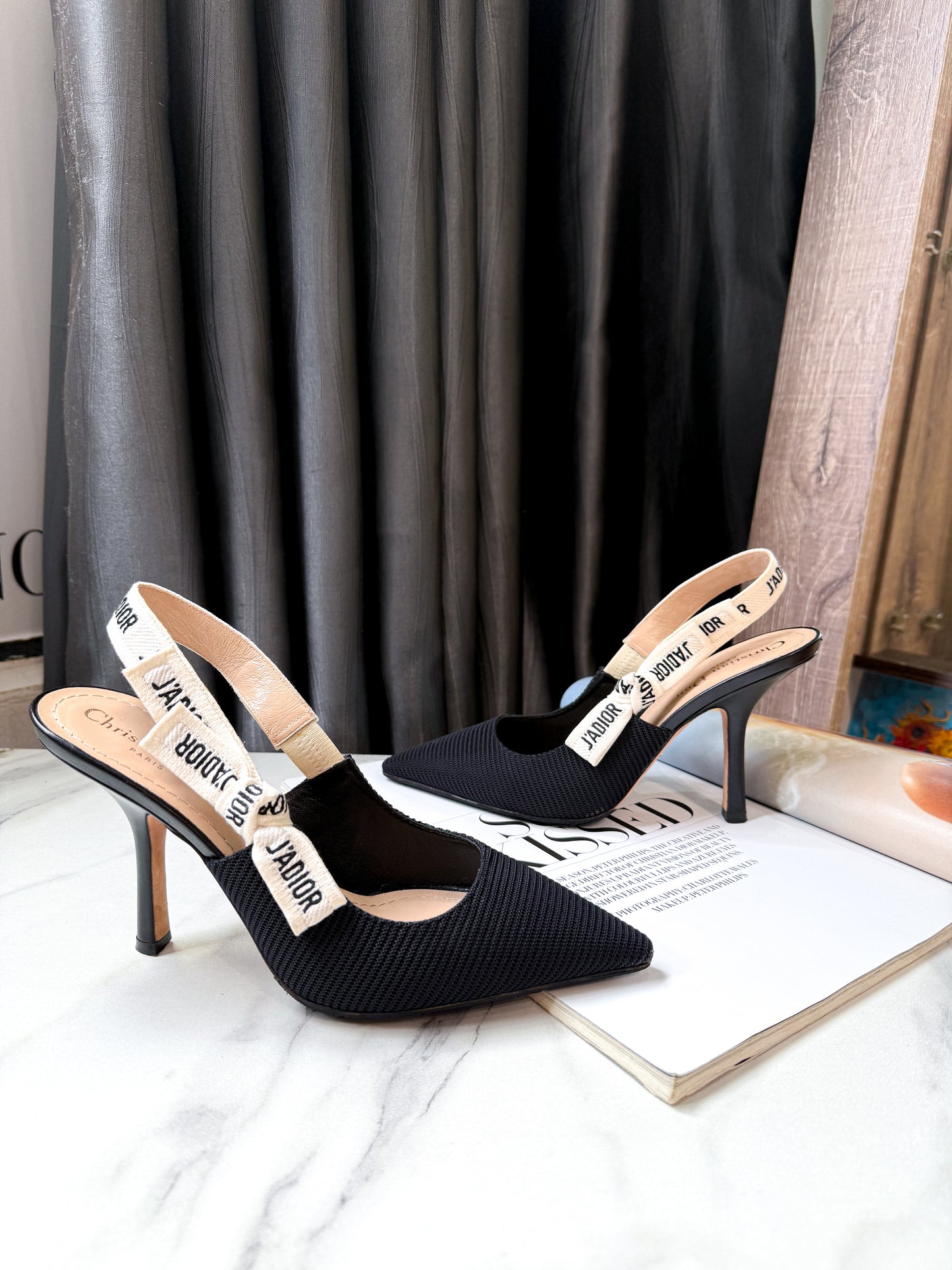 Slingback Dior Đen Size 38D