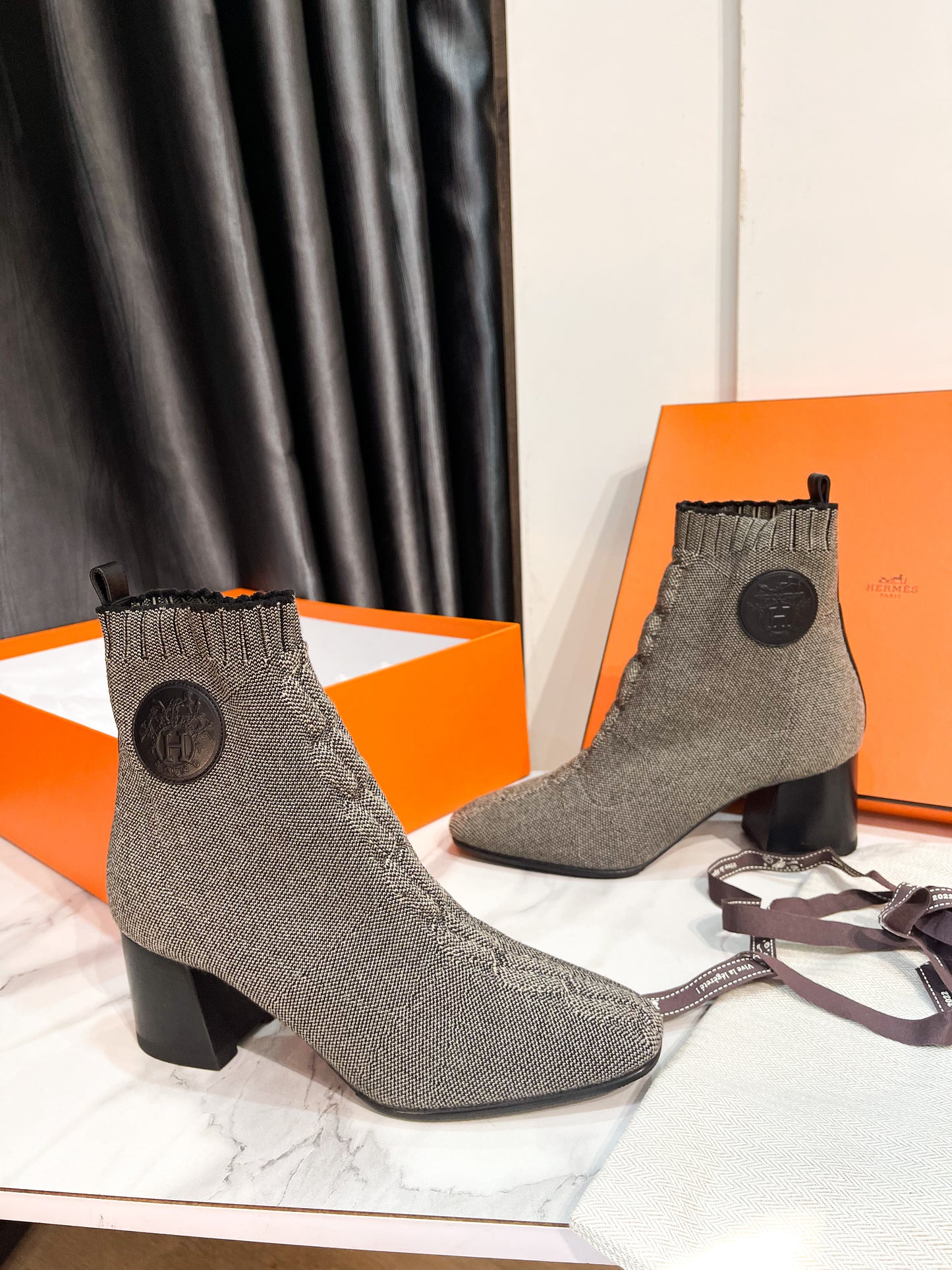 Boot Hermes Grey Size 36