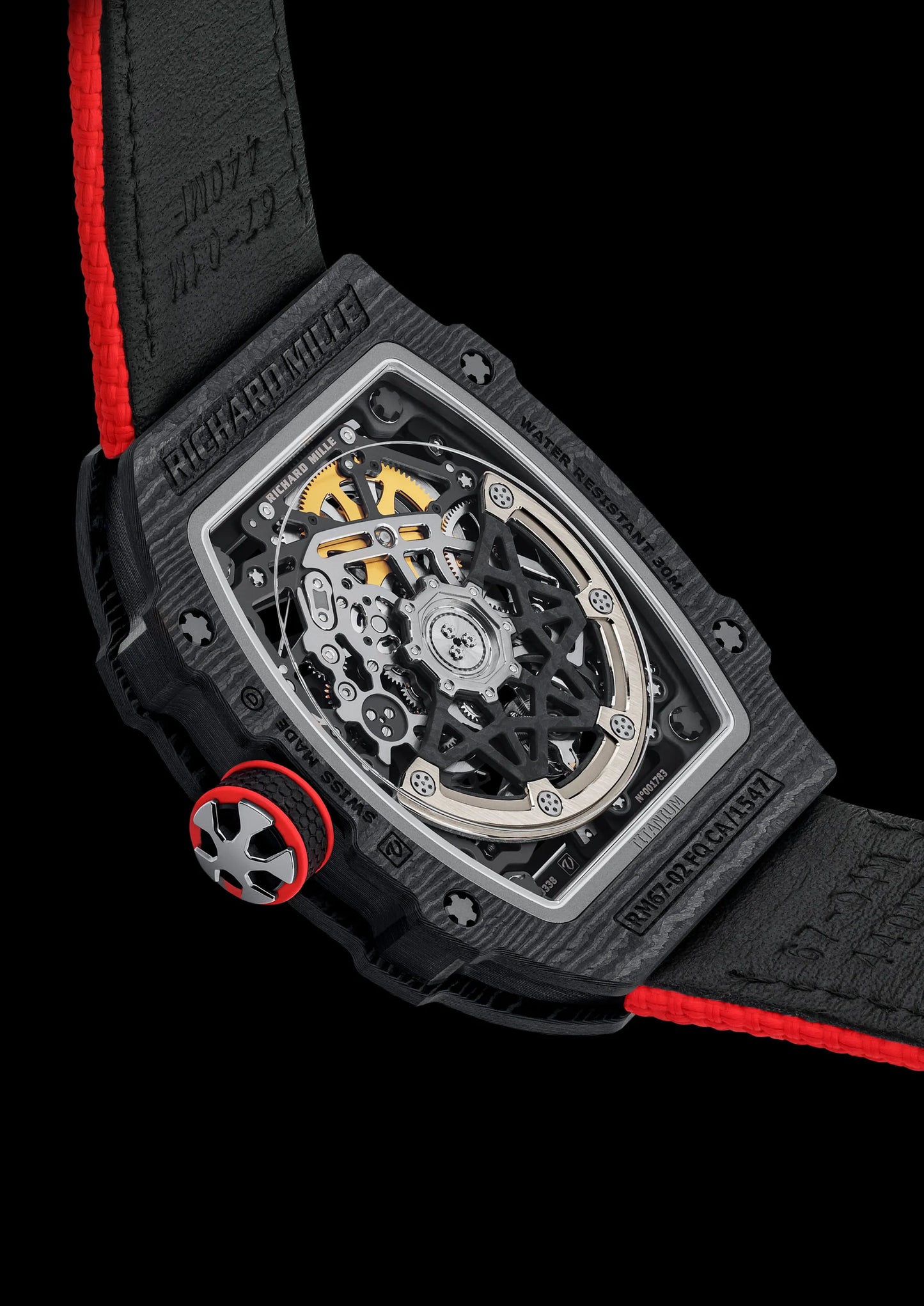 Đồng Hồ Richard Mille 67-02 Automatic Italy Carbon NTPT