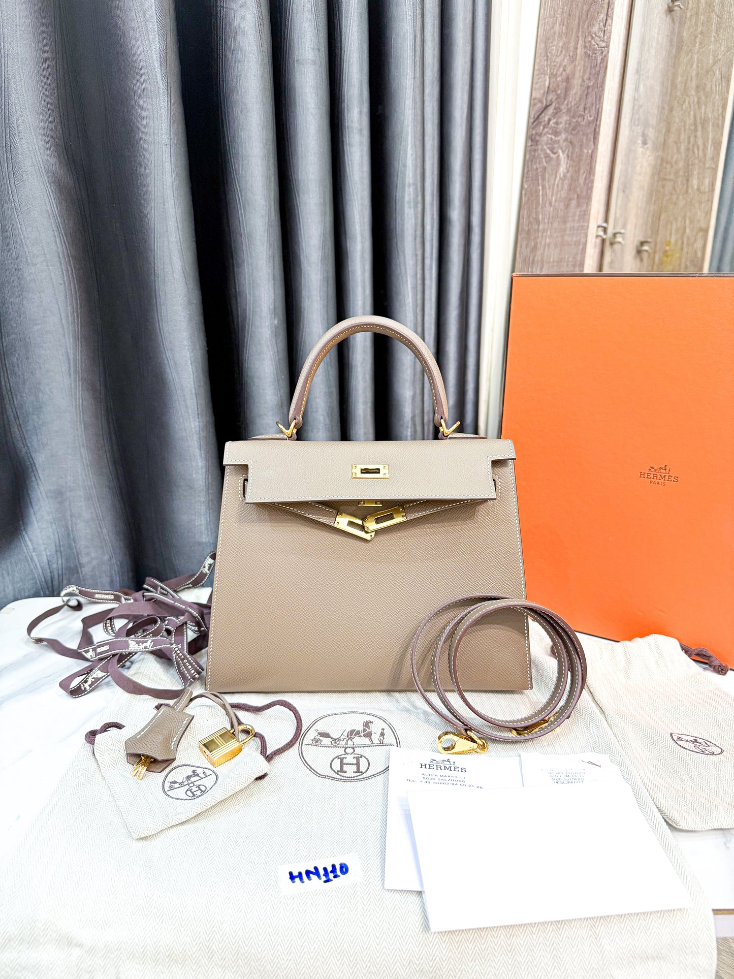 A A A Hermes Kelly K25 Like New HN110