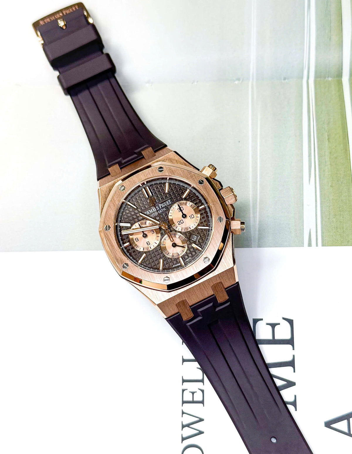 Đồng Hồ Audemars Piguet Royal Oak Chronograph 41mm Rose Gold Chocolate Dial 26331OR