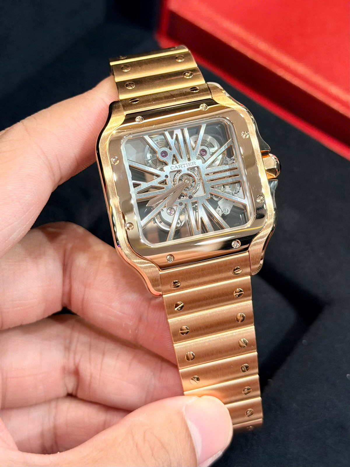 Cartier Santos de Cartier Skeleton WHSA0016