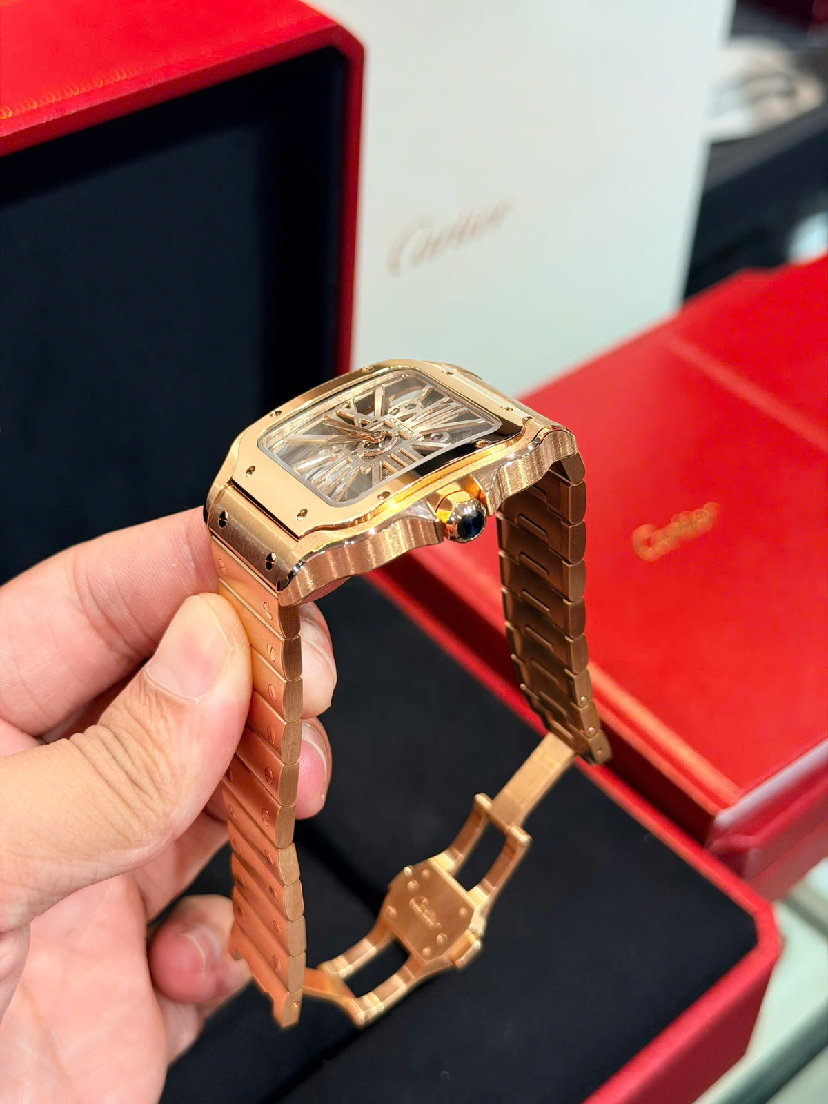 Cartier Santos de Cartier Skeleton WHSA0016
