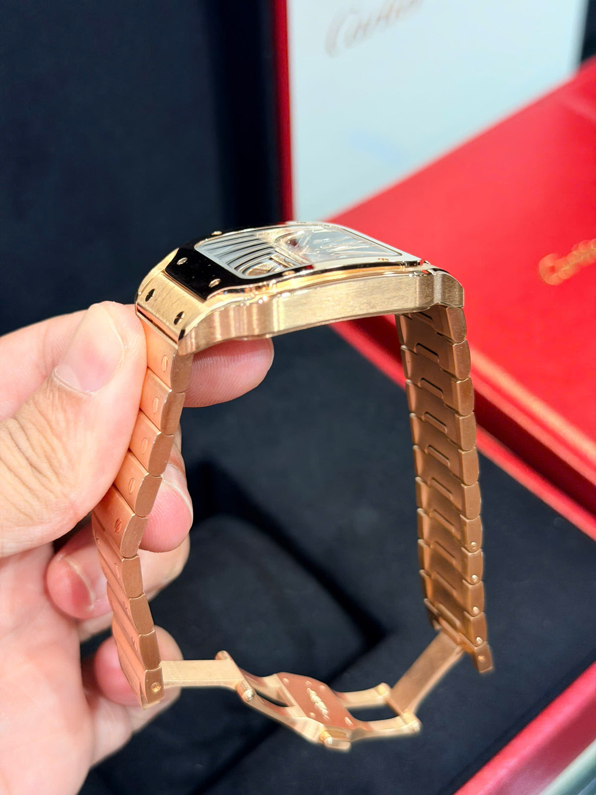 Cartier Santos de Cartier Skeleton WHSA0016