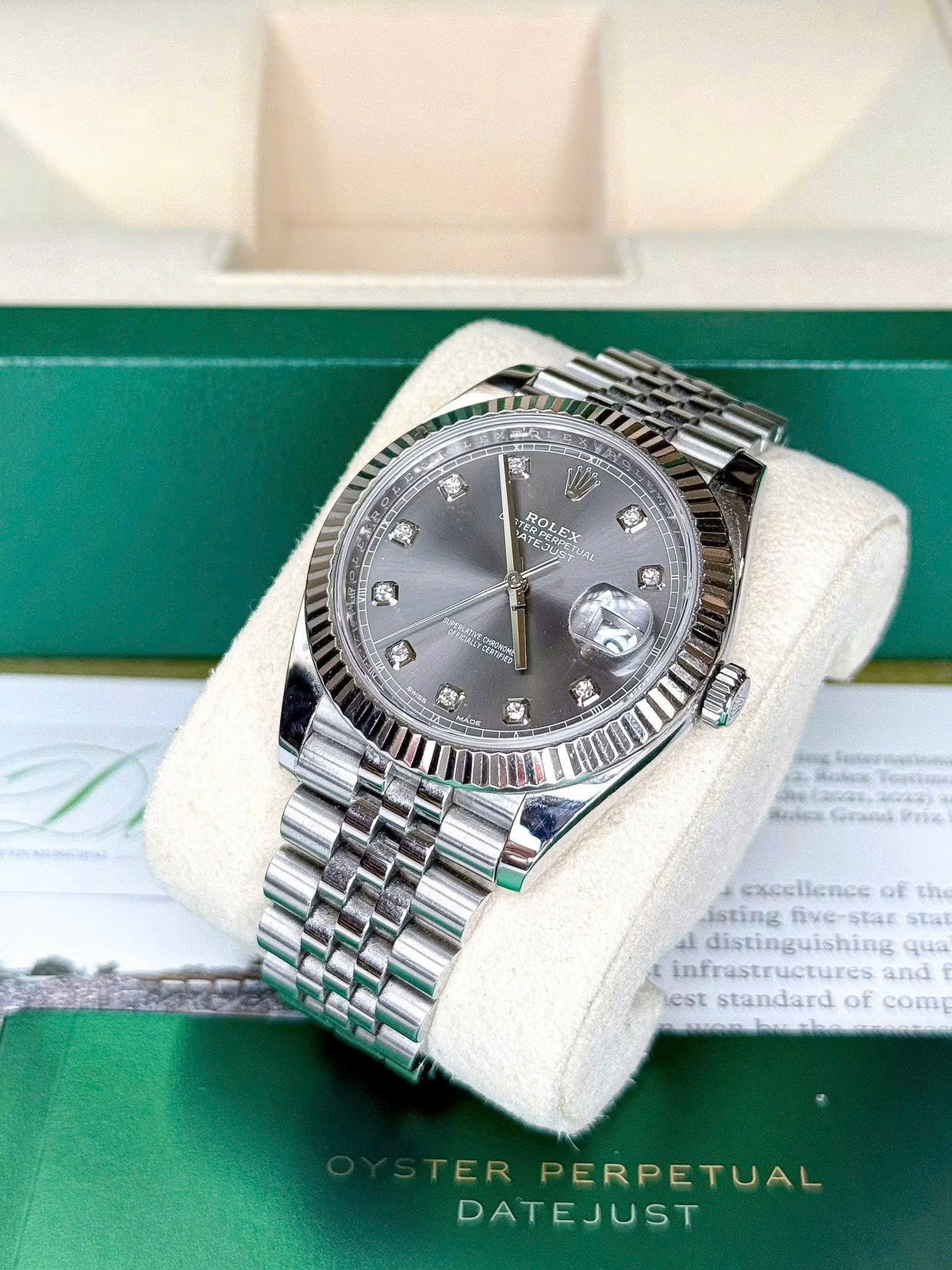 Rolex Datejust 41 Ref. 126334 Mặt Xám