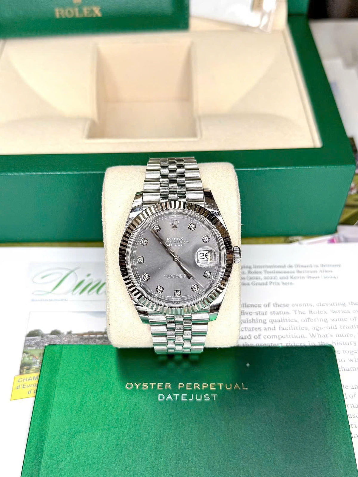 Rolex Datejust 41 Ref. 126334 Mặt Xám