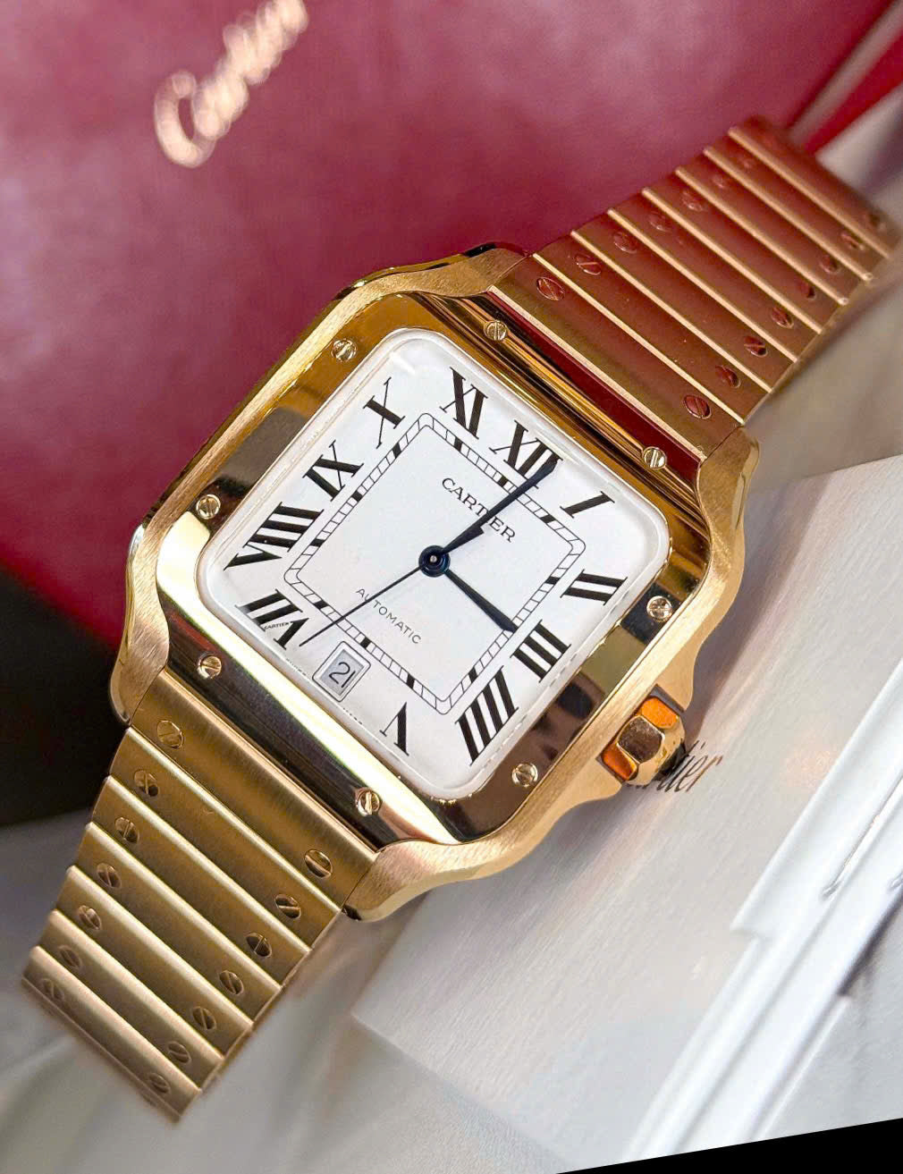 Cartier Santos de Cartier Large WGSA0029 Vàng Vàng 18K