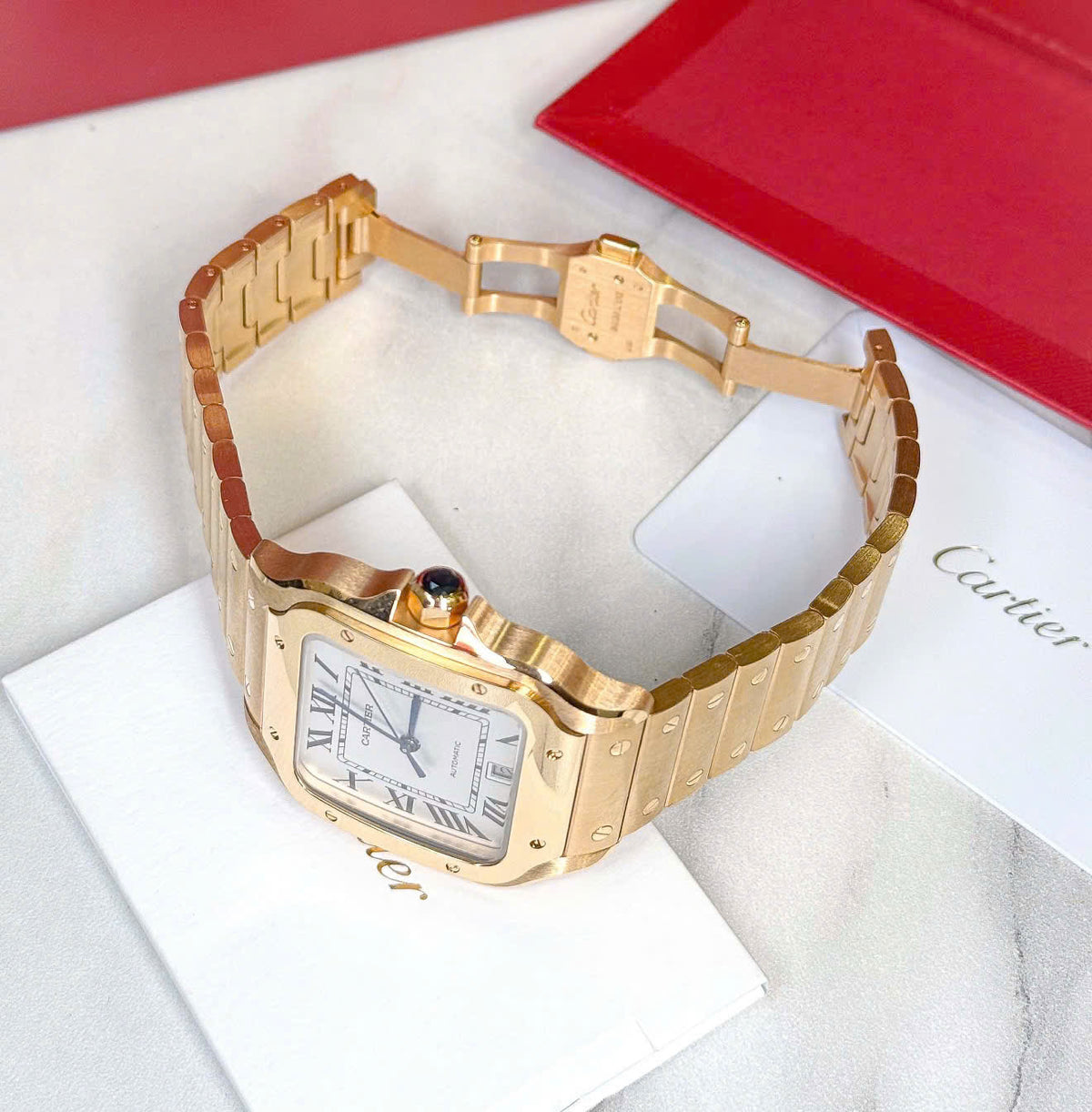 Cartier Santos de Cartier Large WGSA0029 Vàng Vàng 18K