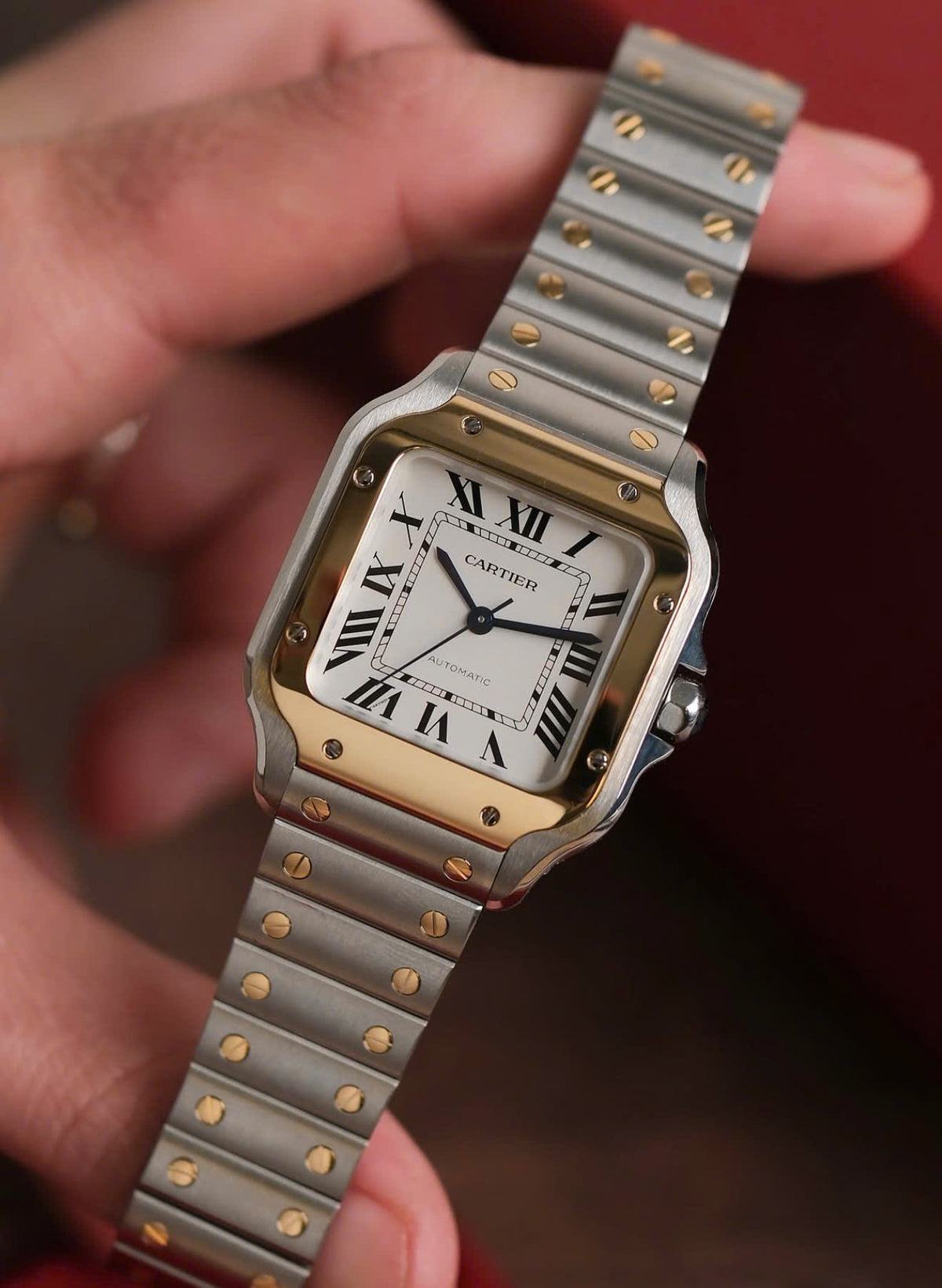 Cartier Santos W2SA0016 Demi Yellow Gold