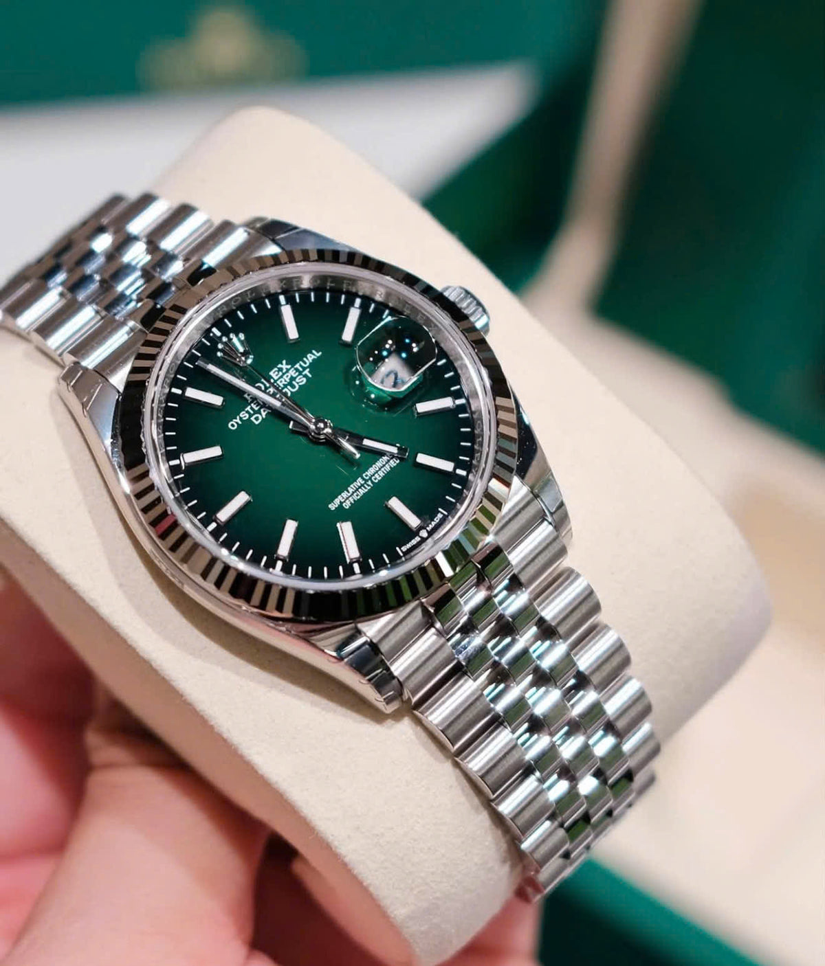 Rolex Datejust 126234 Green Ombré