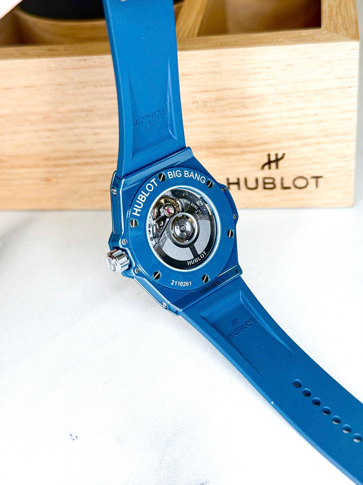 Hublot Big Bang One Click Petrol Blue Ceramic Diamonds 485.ES.5171.RX.1204