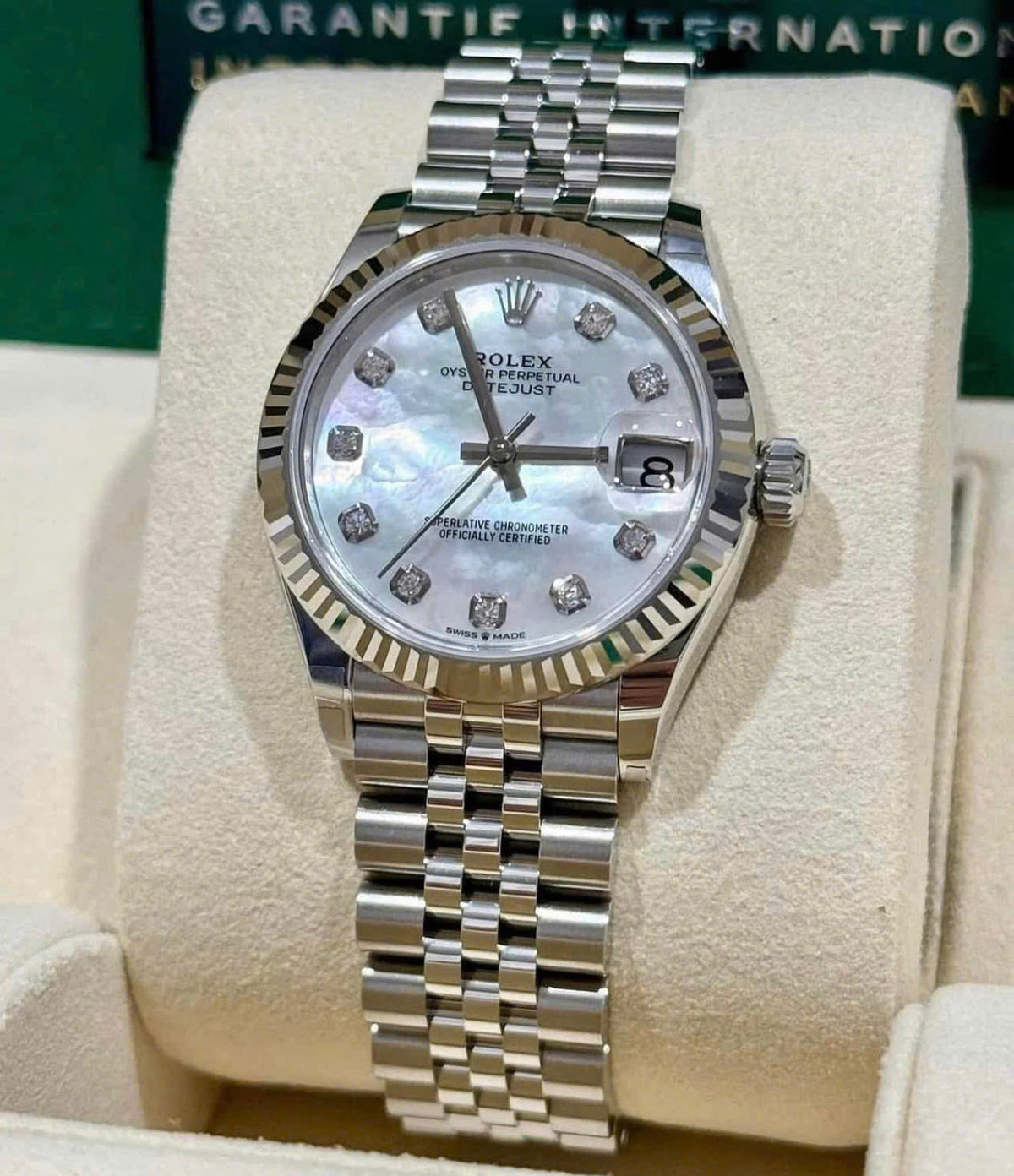 Rolex Datejust 31 Ref. 278274 Mặt Khảm Trai Nạm Kim Cương