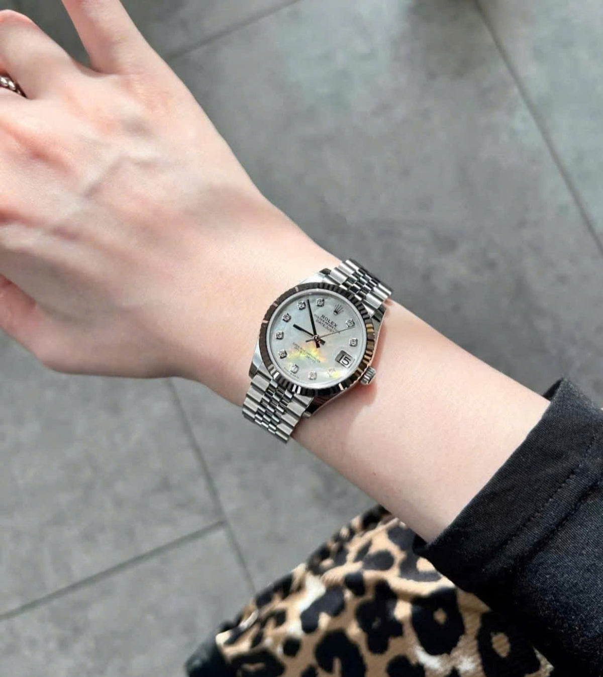 Rolex Datejust 31 Ref. 278274 Mặt Khảm Trai Nạm Kim Cương