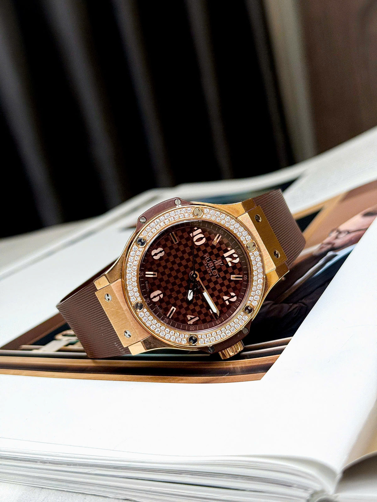 Hublot Big Bang King Gold Cappuccino Diamond 38mm