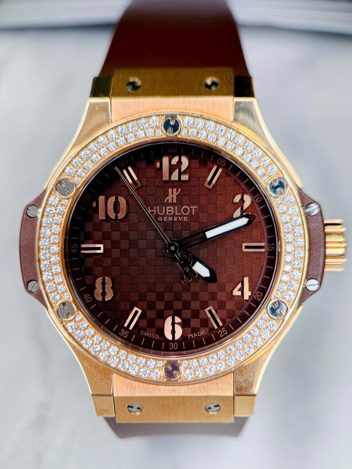 Hublot Big Bang King Gold Cappuccino Diamond 38mm