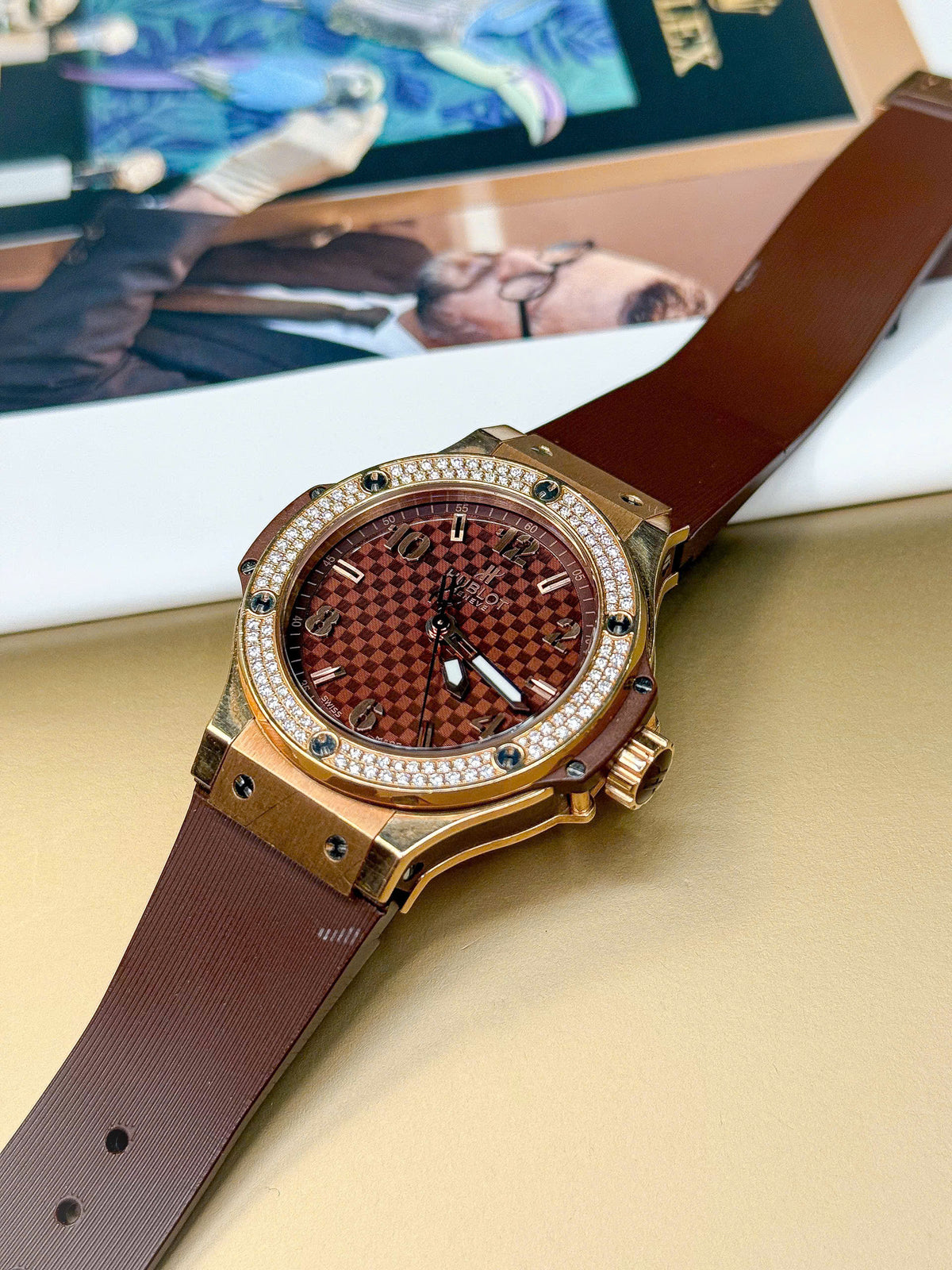 Hublot Big Bang King Gold Cappuccino Diamond 38mm