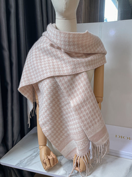 Khăn Cashmere Dior Hồng