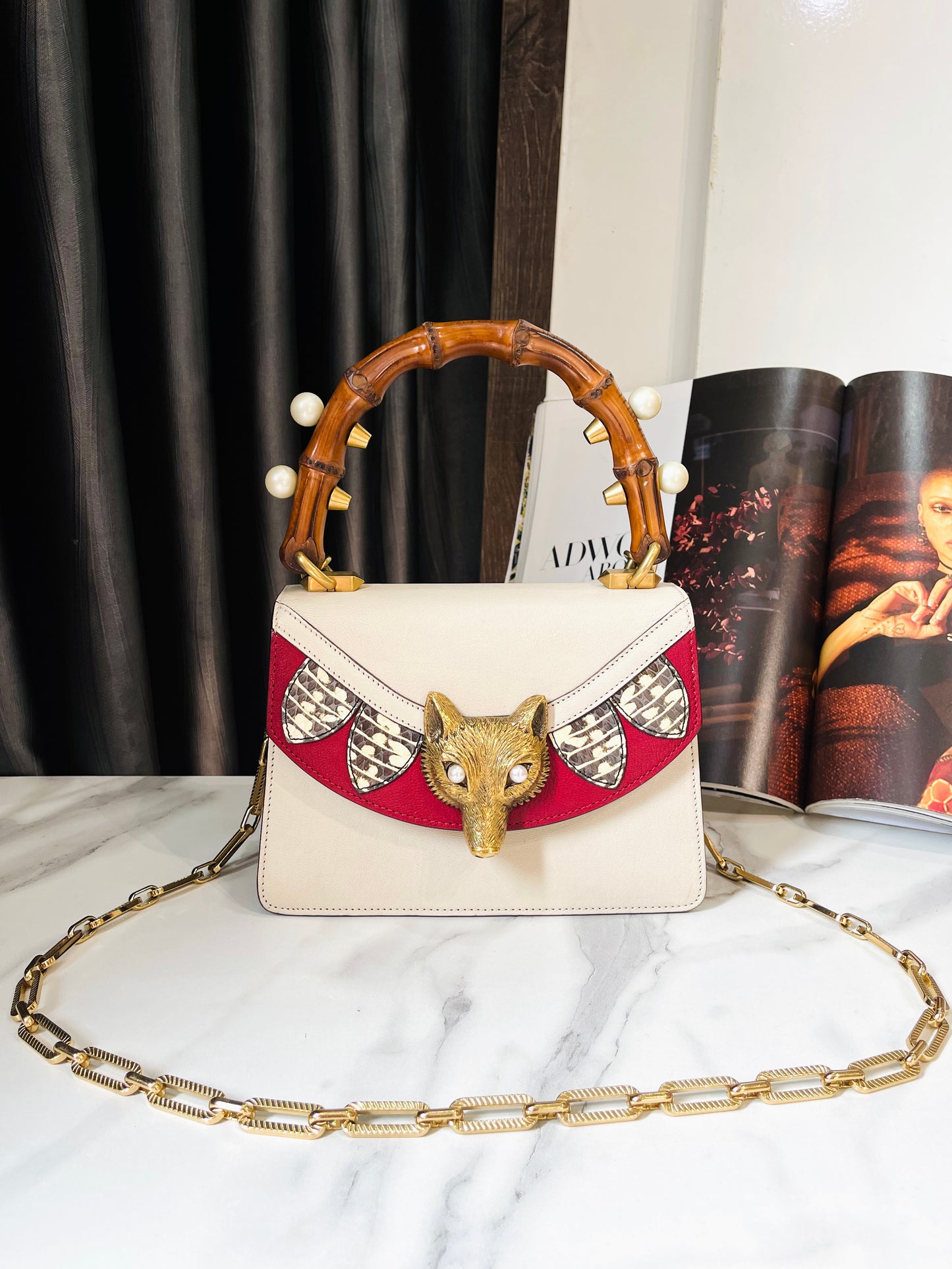 A Gucci Fox Top Handle