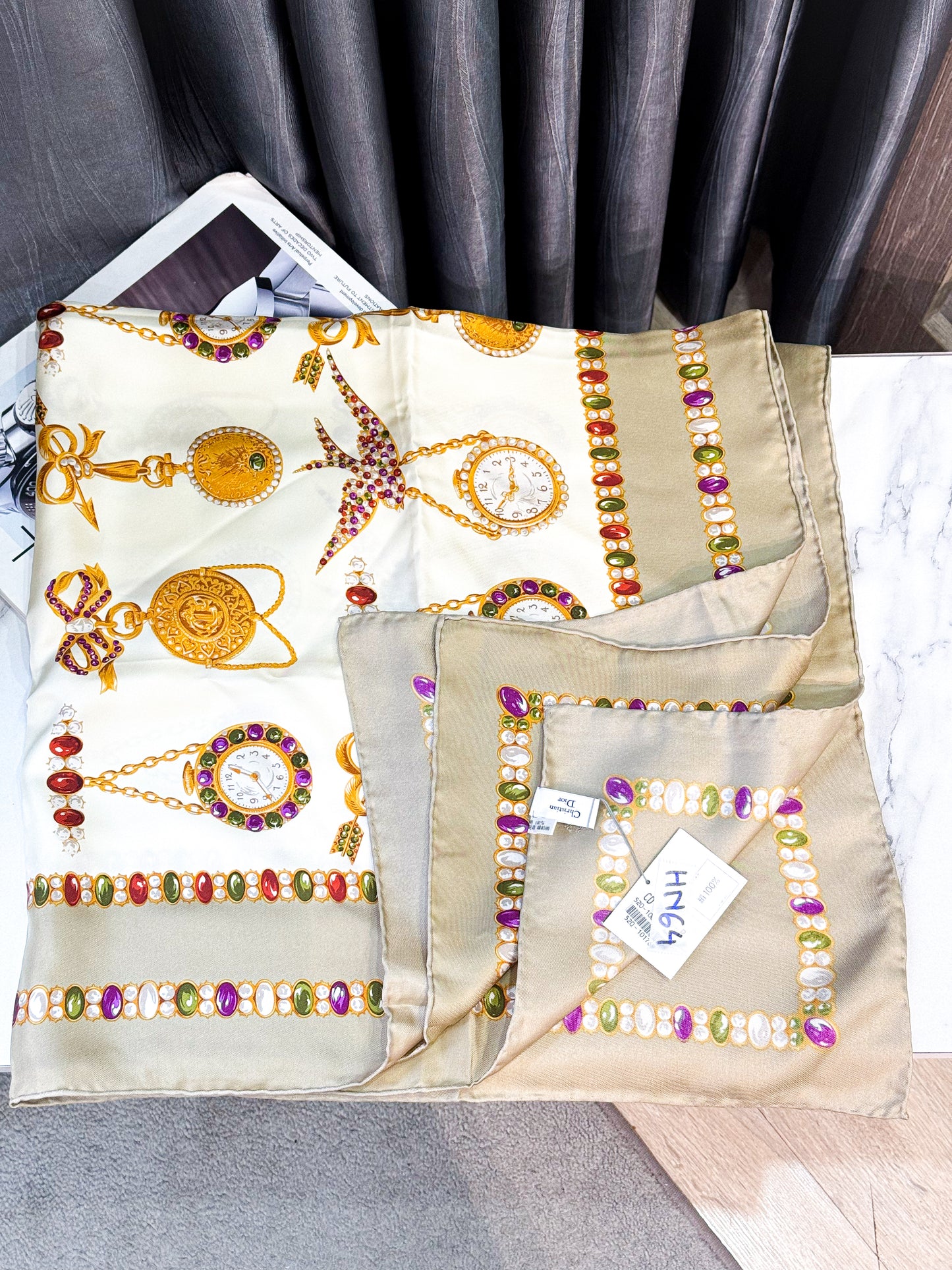 Khăn Lụa Dior Khổ 90x90 HN64 20/11