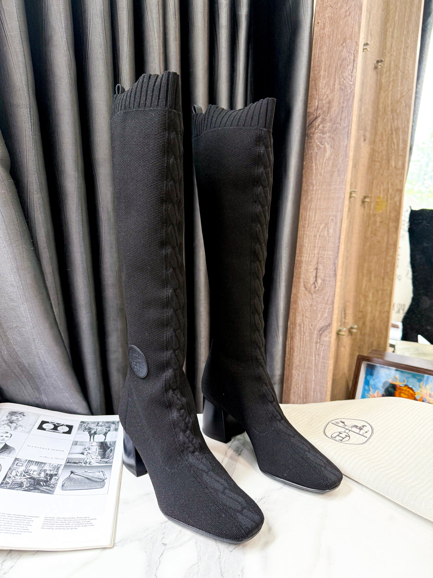 Boot Hermes Cao Cổ Size 36 6/11