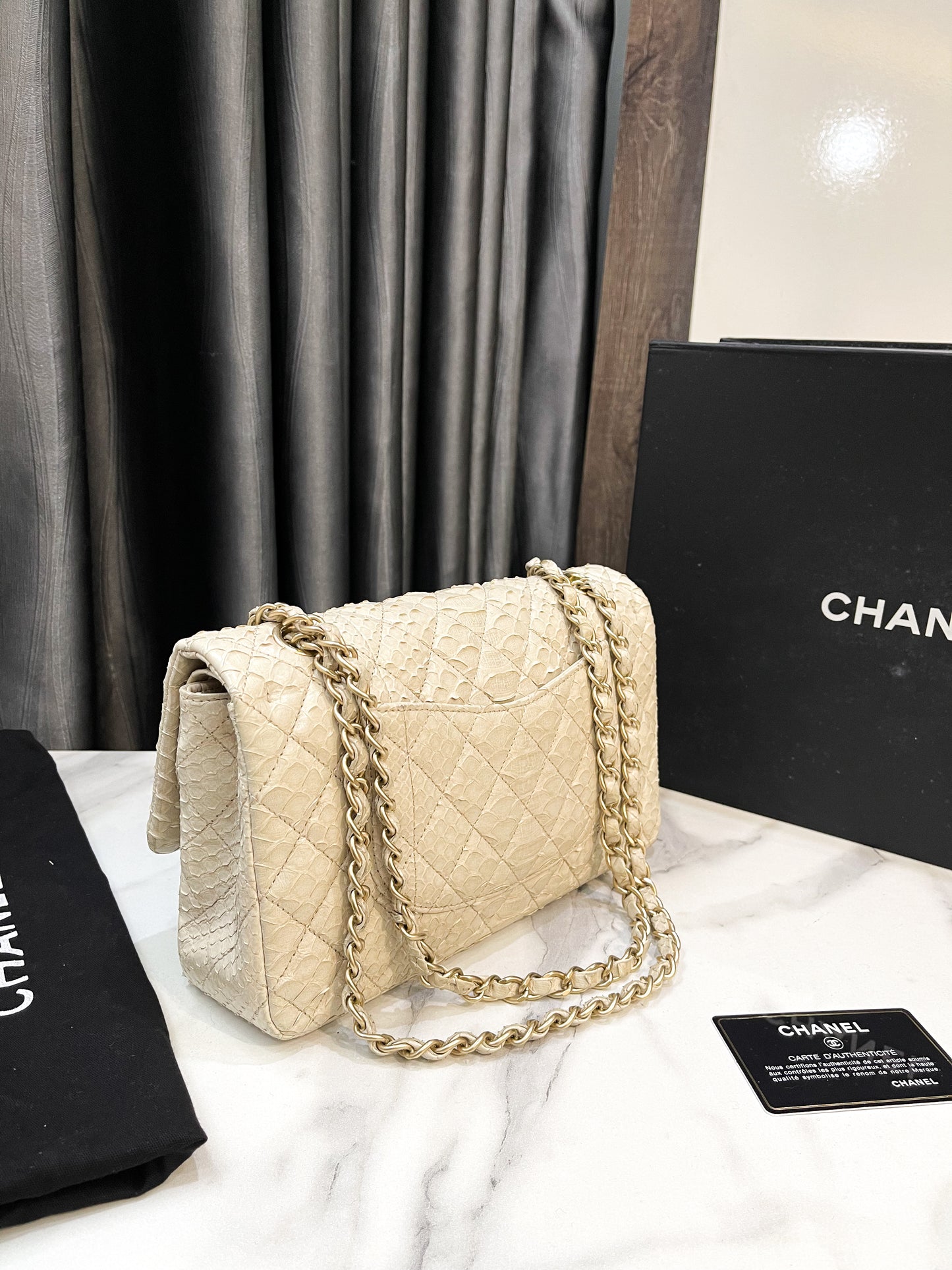 Chanel Classic Da Trăn Python