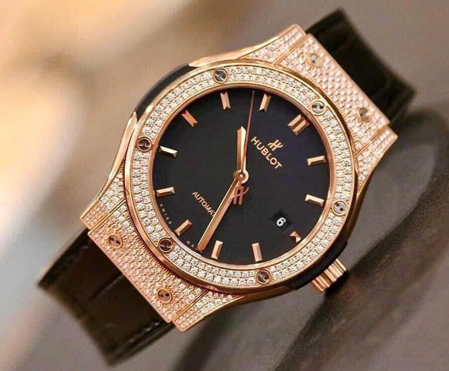 Đồng Hồ Hublot Classic KingGold Pave 42mm