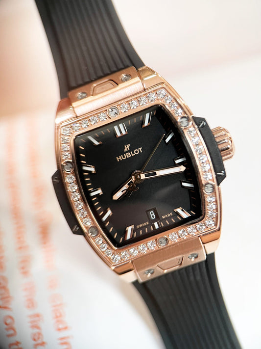 Đồng Hồ Hublot Spirit Of Bigbang Rose Gold Diamond Benzel size 32mm