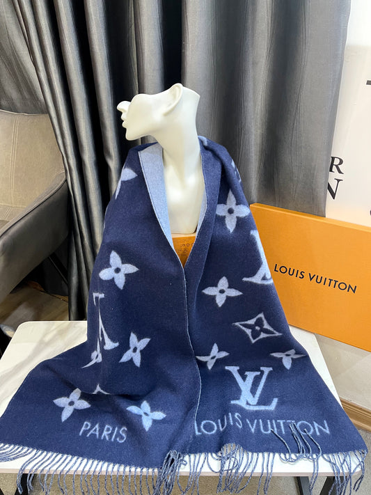 LV Cashmere Blue Scarf