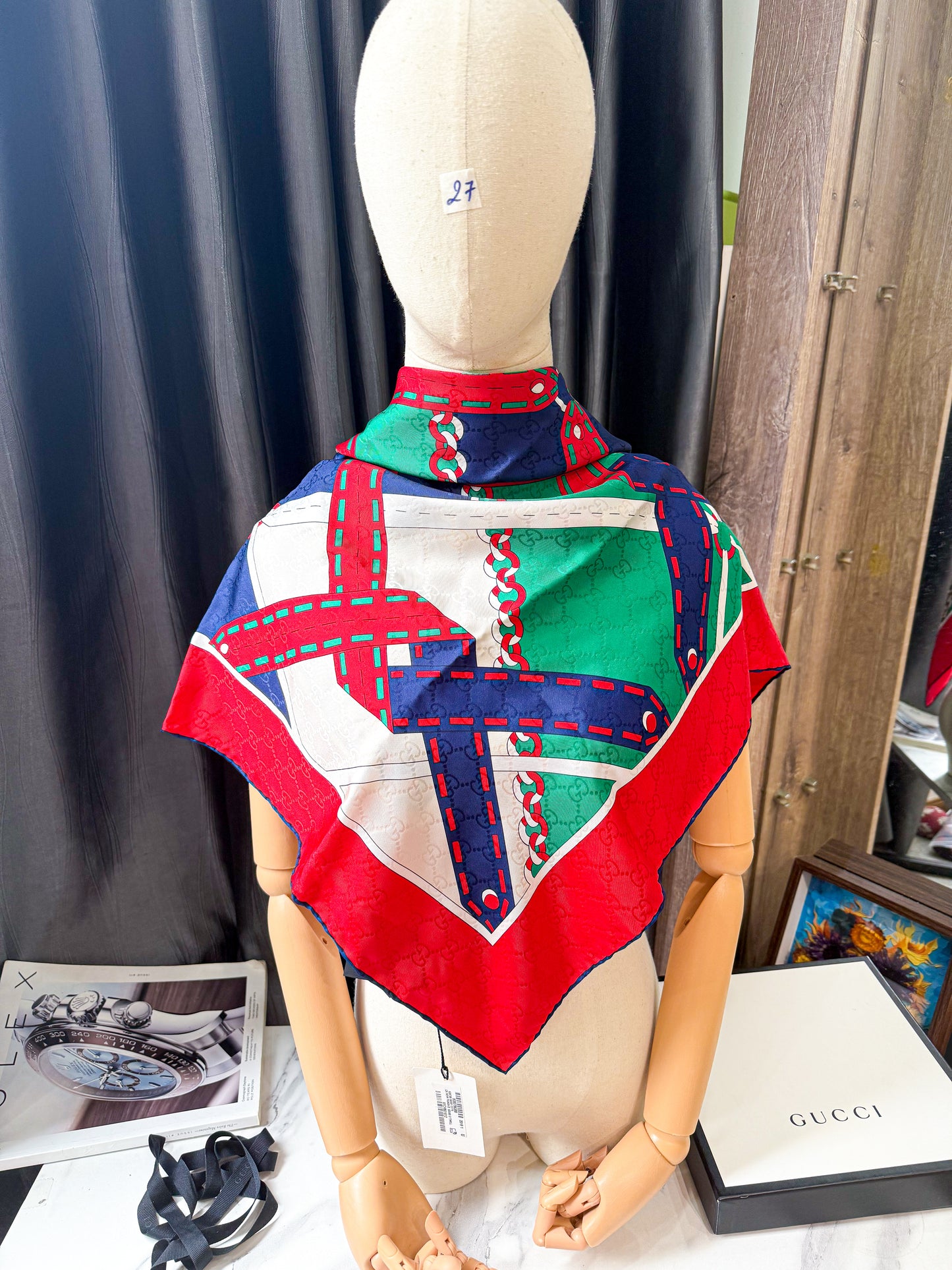 Khăn Gucci New Khổ 90x90 HN27