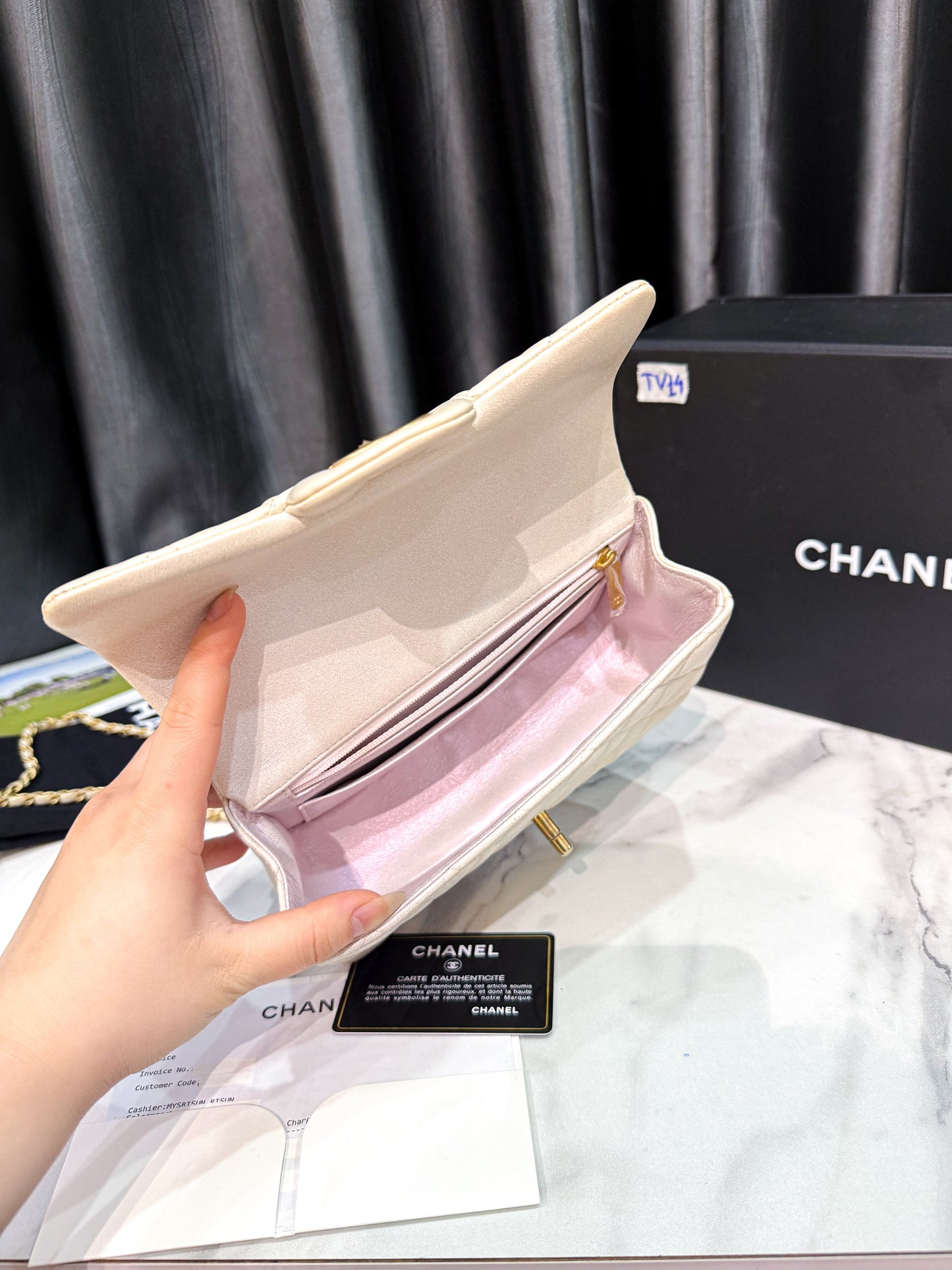 A A Chanel Mini Handle