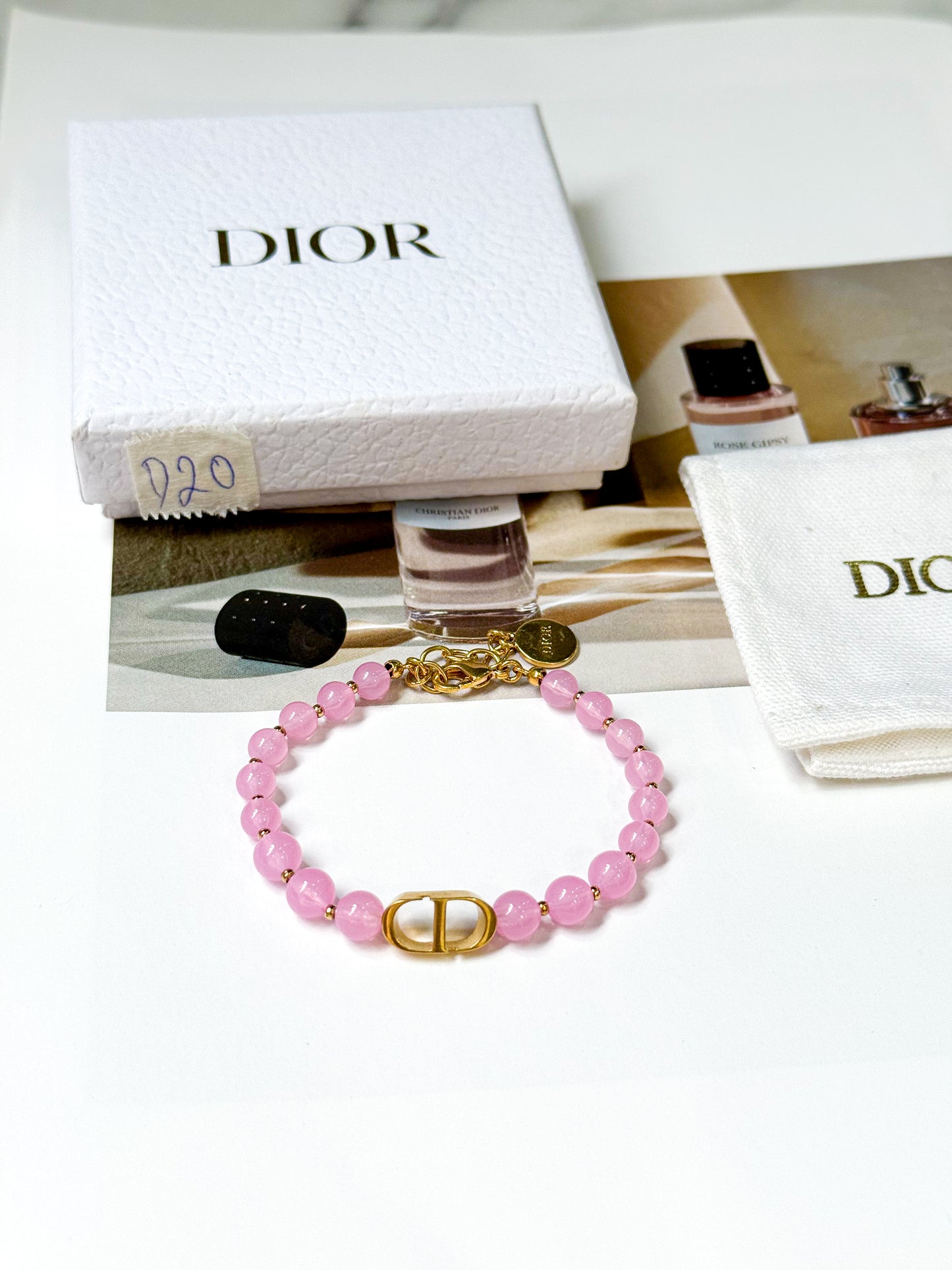 Vòng Dior Hồng New D20