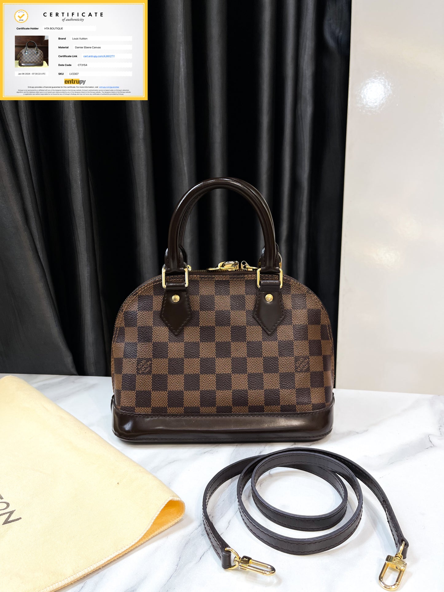 LV Alma BB Damier