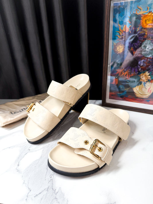 Dép LV Bom Dia Flat Size 36