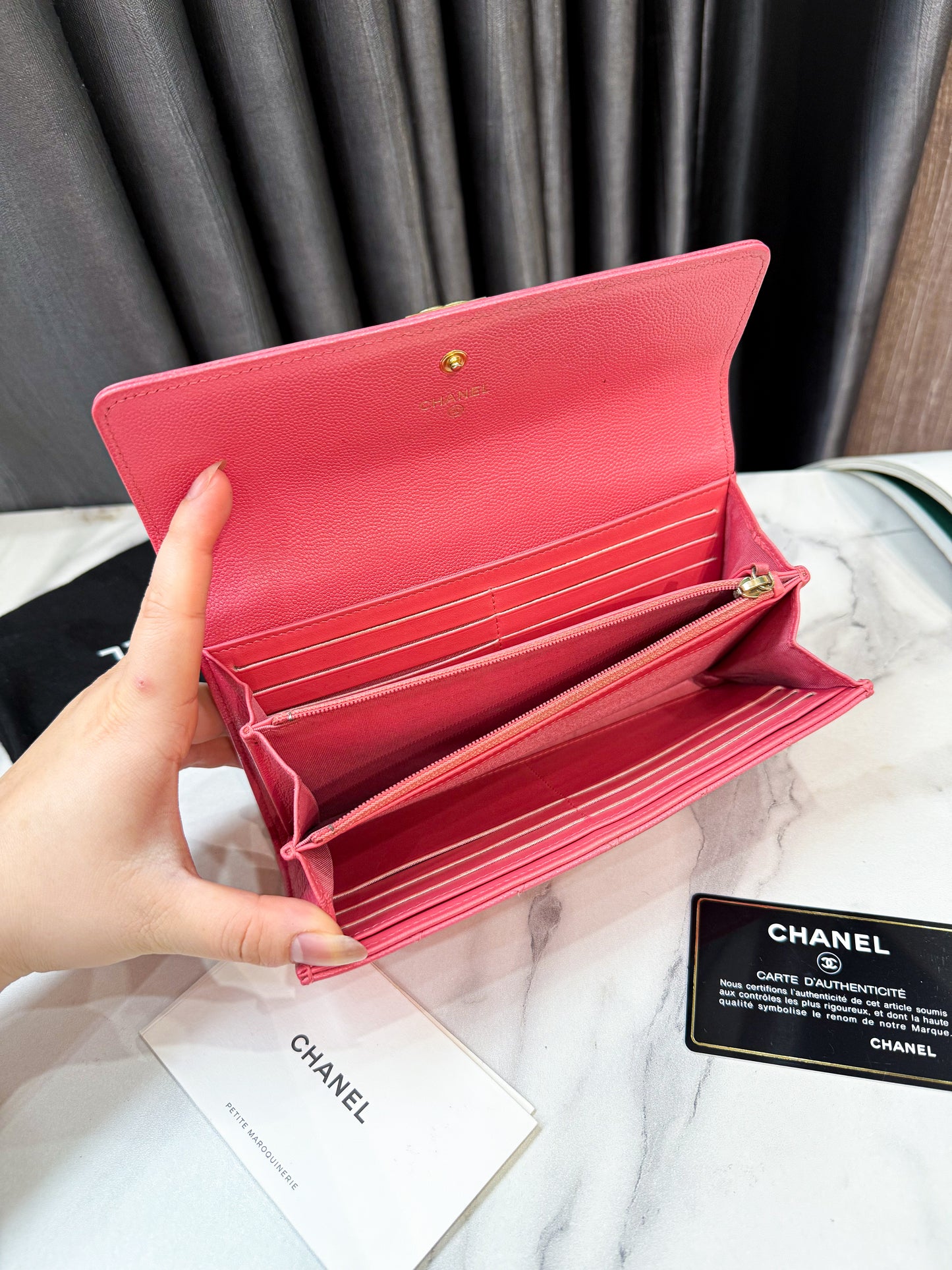 Ví Dài Chanel Hồng