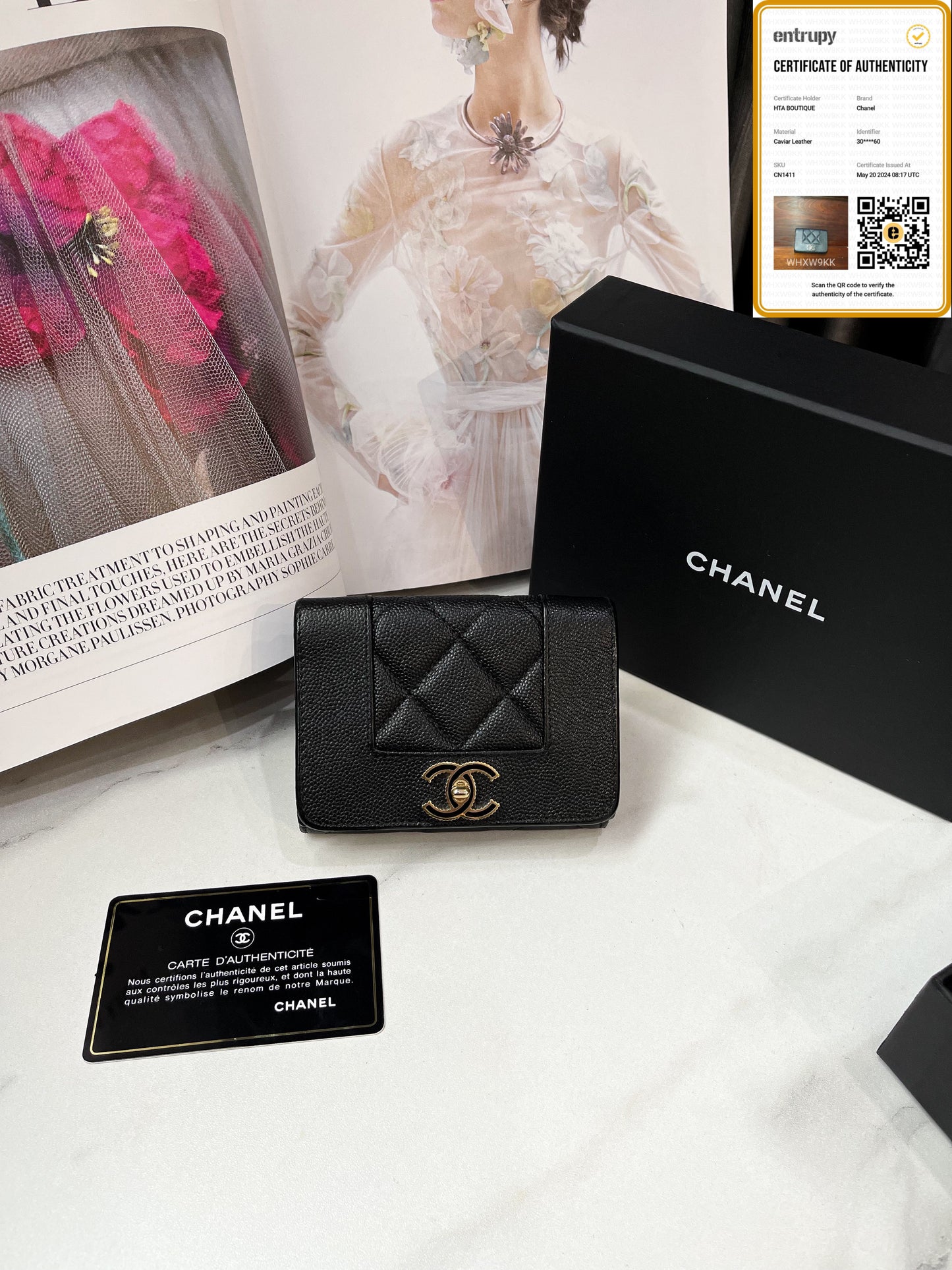 Ví Gấp Chanel Caviar