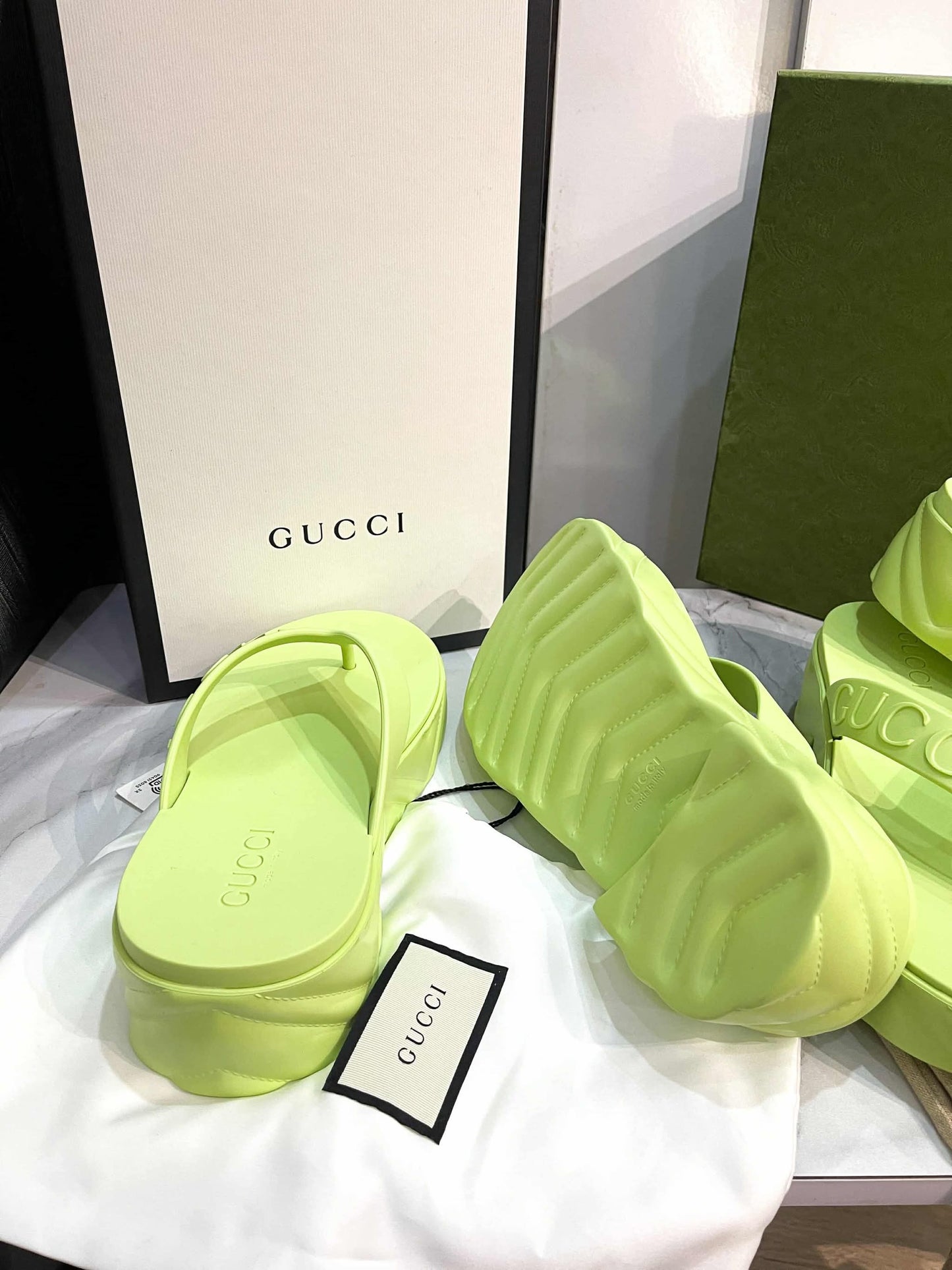 Xỏ Ngón Gucci Xanh Size 37-38