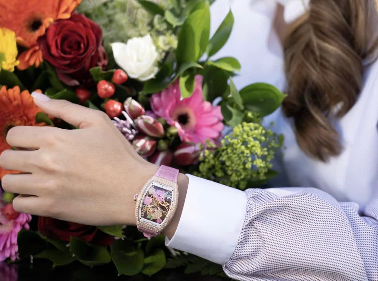 Đồng Hồ Franck Muller Vanguard V32 Pink Rose Limited