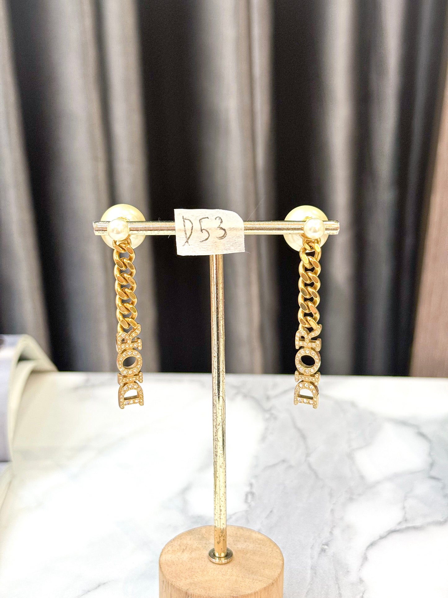 Khuyên Tai Dior Dáng Dài D53 4/10