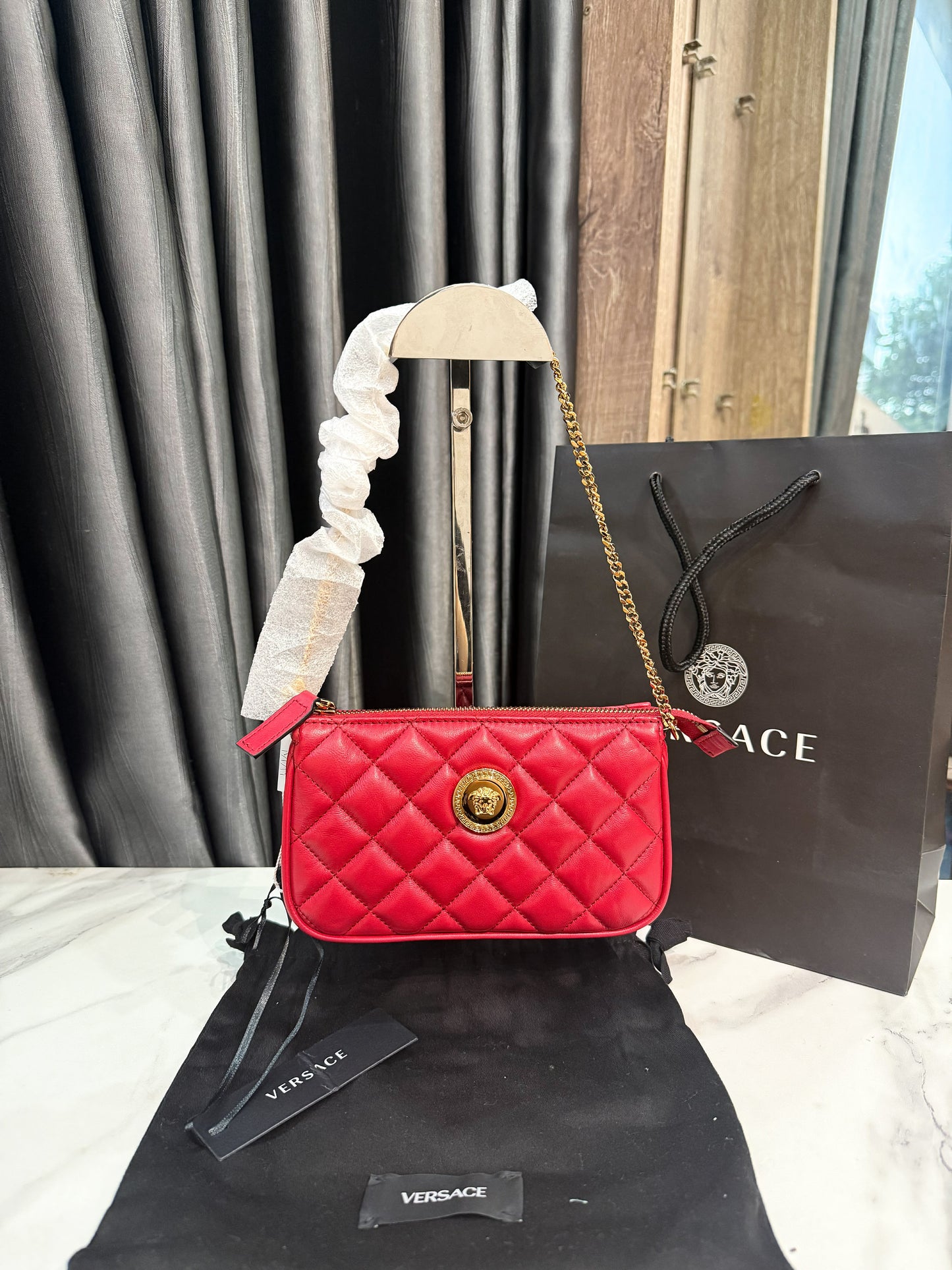 A A Pochette Versace Đỏ New