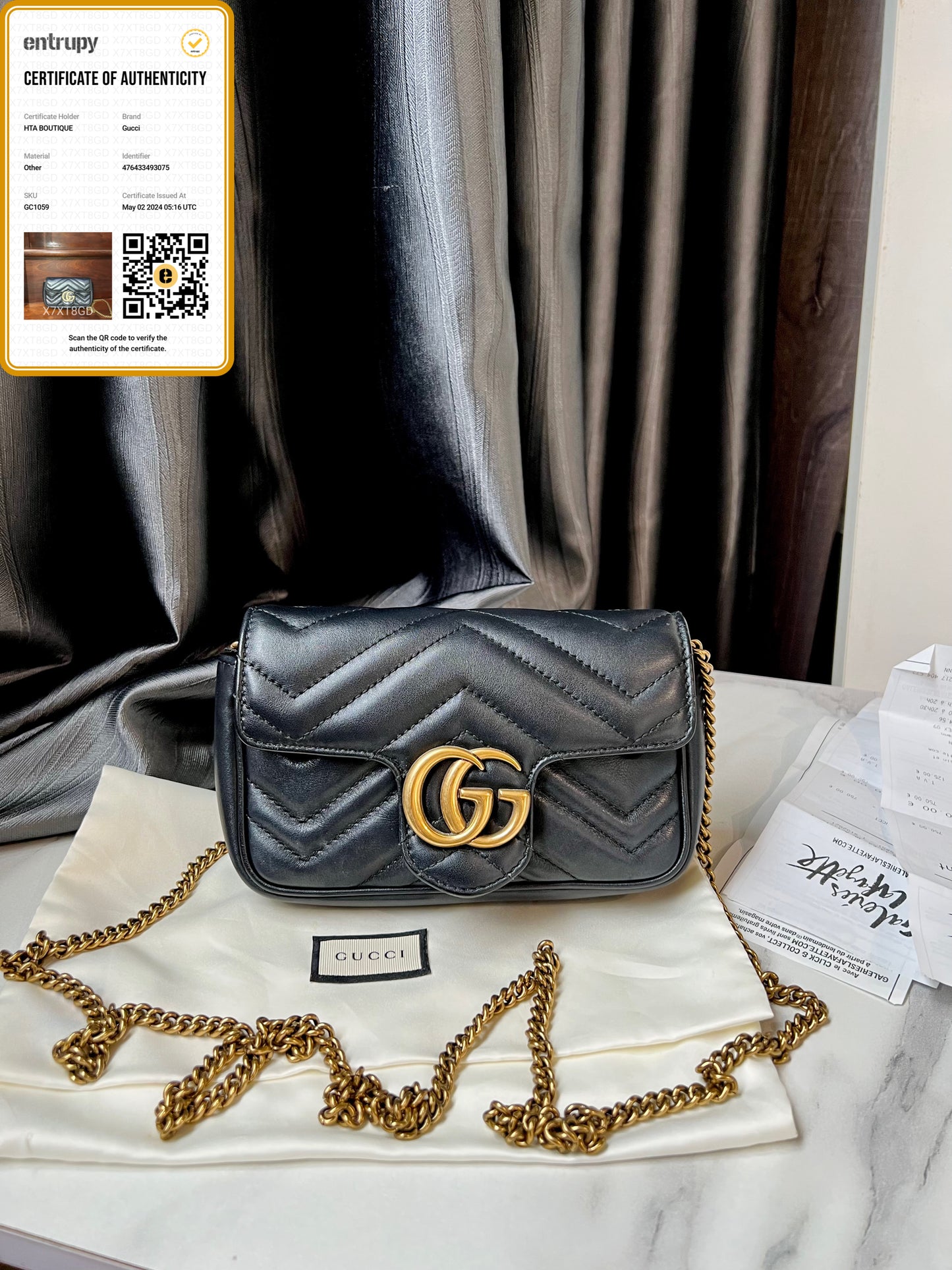 Gucci Marmont 17 Đen