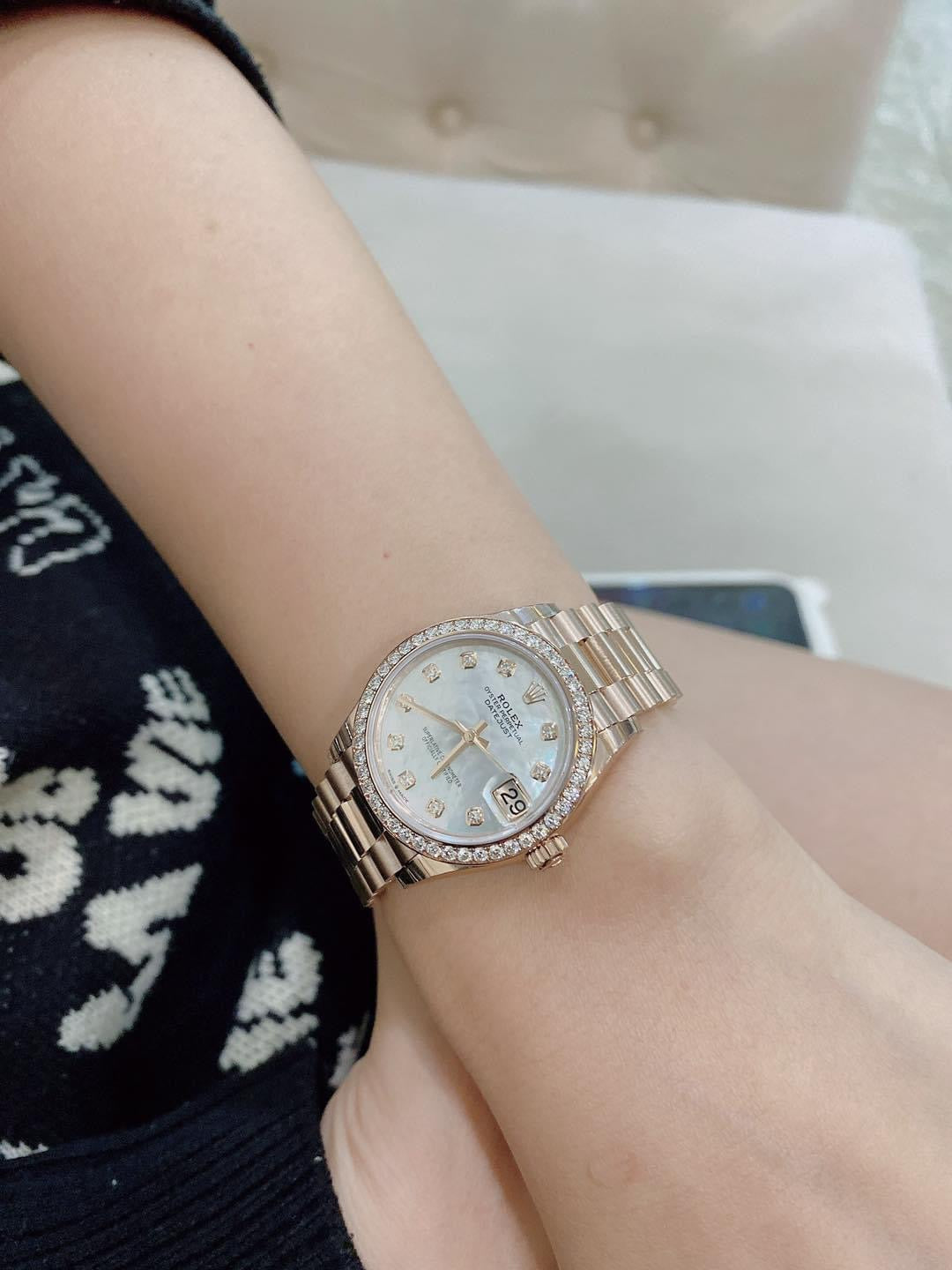 Đồng Hồ Rolex DateJust 31mm 278285RBR MOP Rose Gold