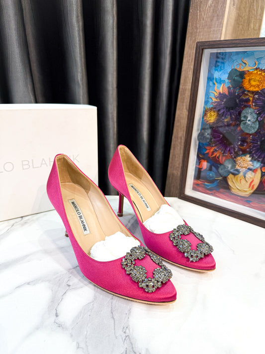 Giày Manolo Hồng Used Size 36